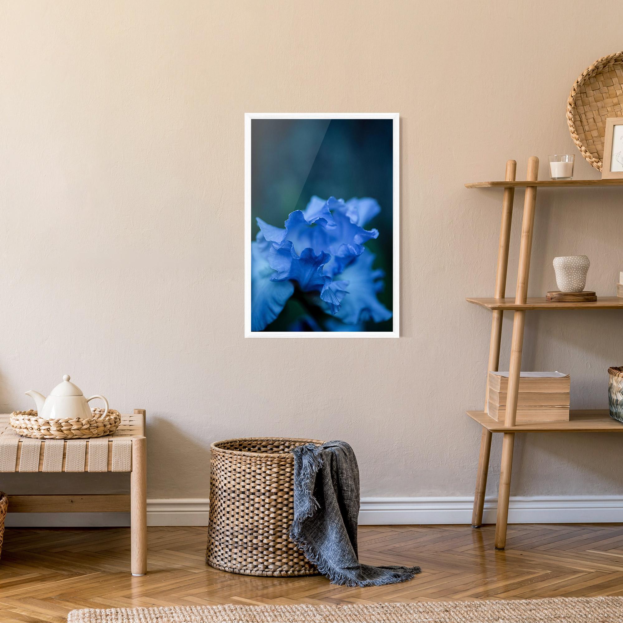 Plakat w Ramie Ocean Blue Iris mockup 9