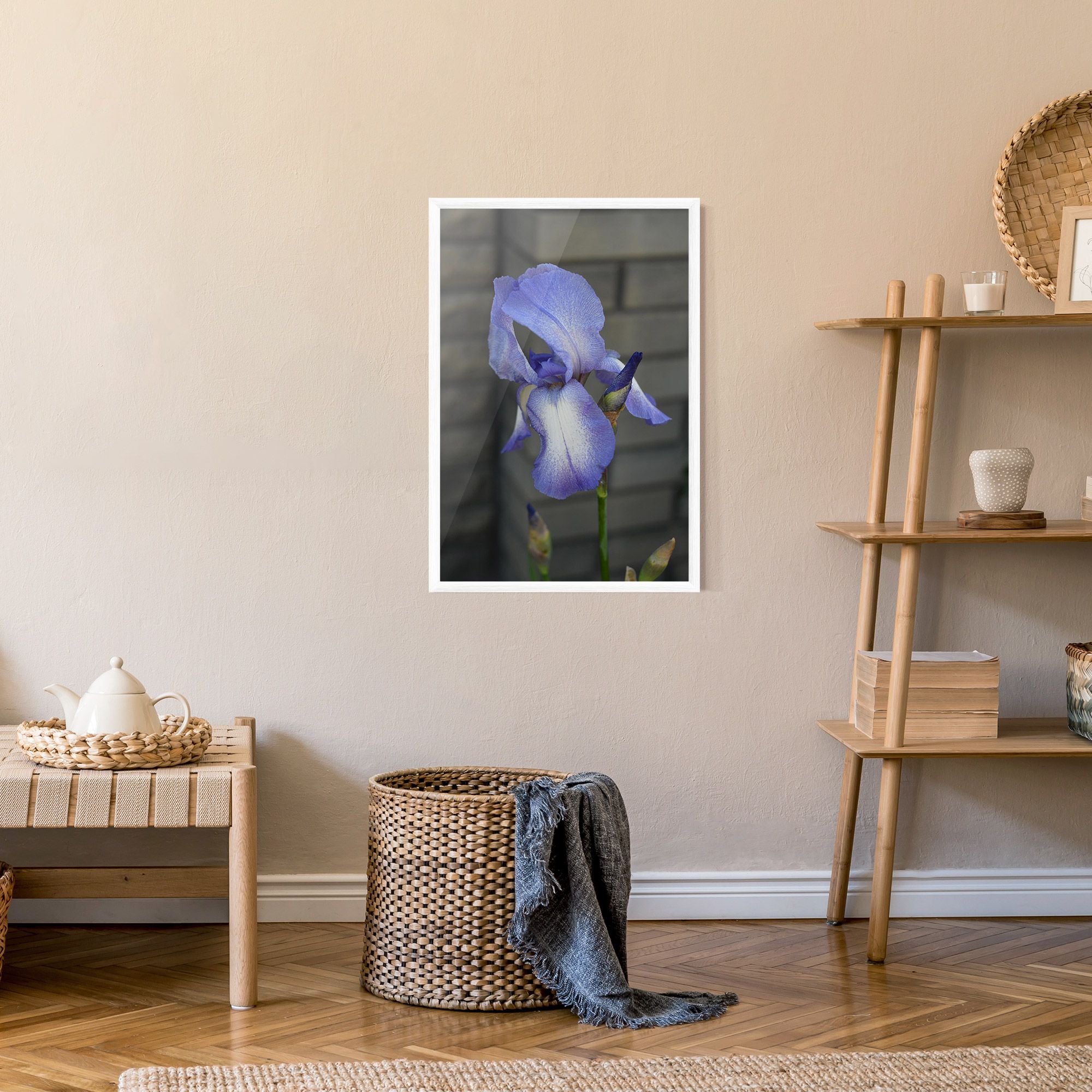 Purple Iris On Gray mockup 9