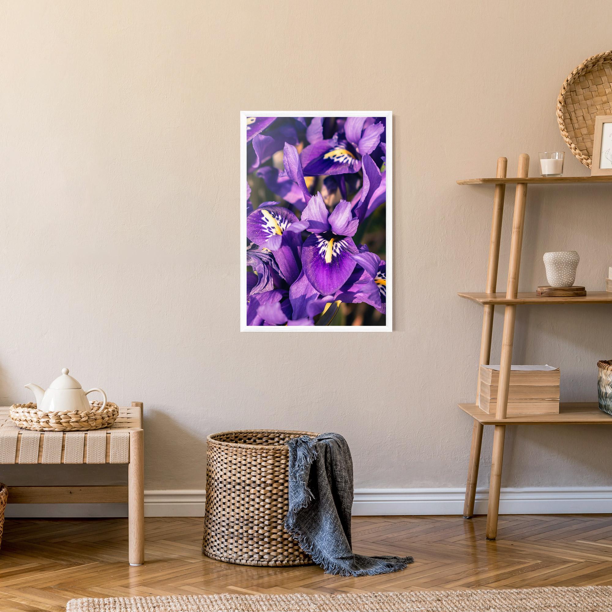 Plakat w Ramie Small Purple Iris mockup 9