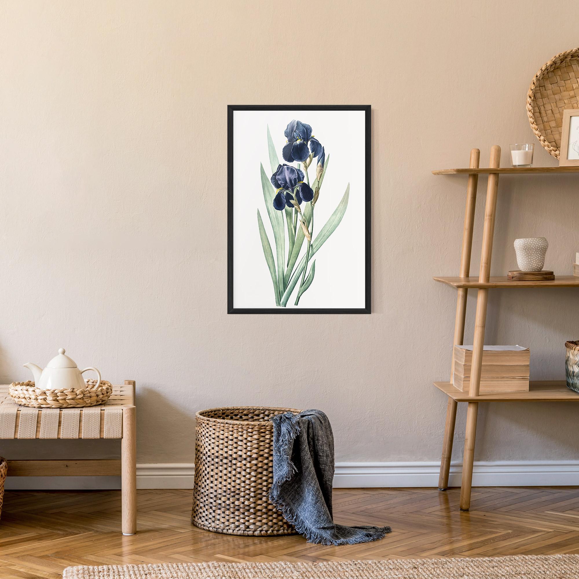 Plakat w Ramie Dark Blue Iris mockup 9