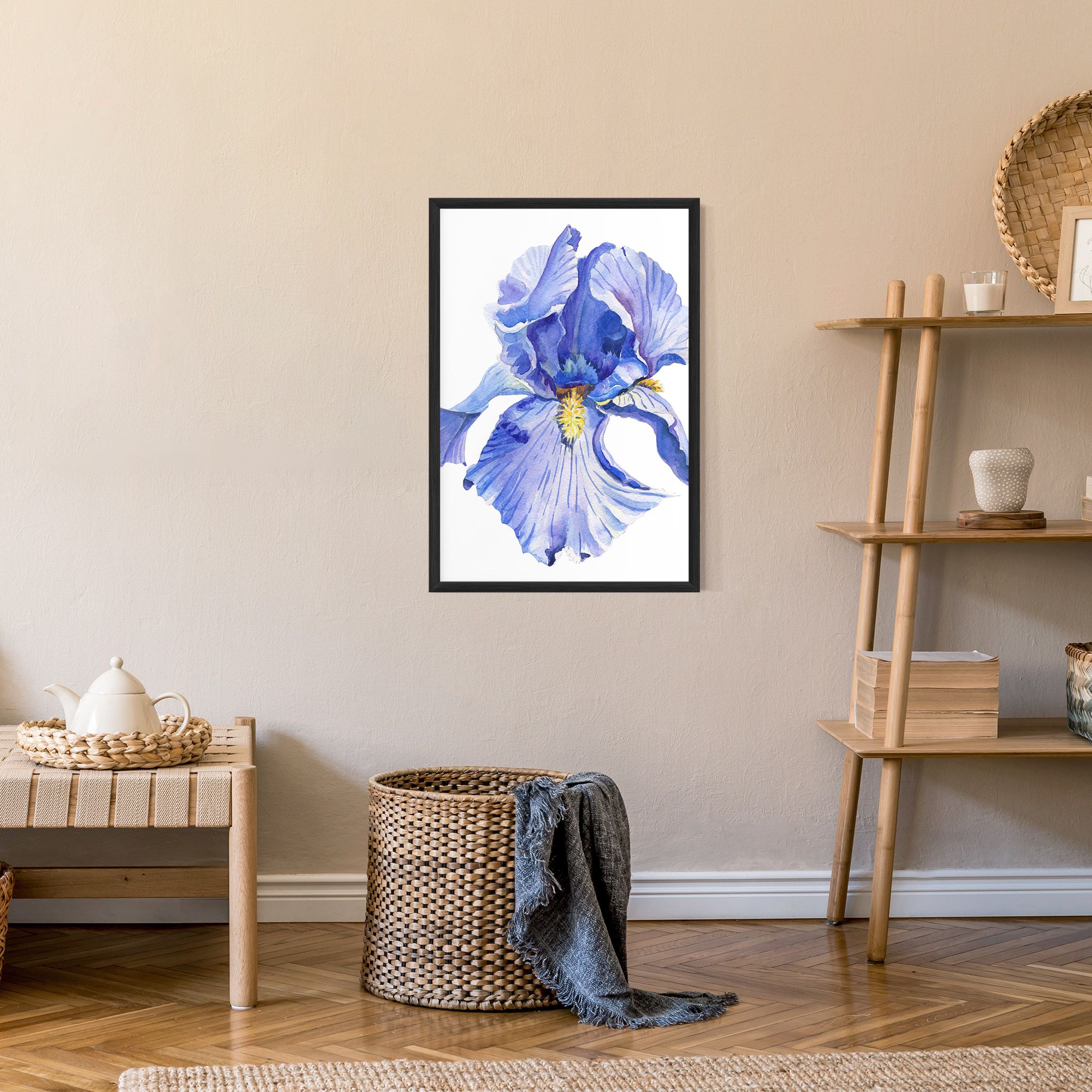 Purple Iris On White mockup 9