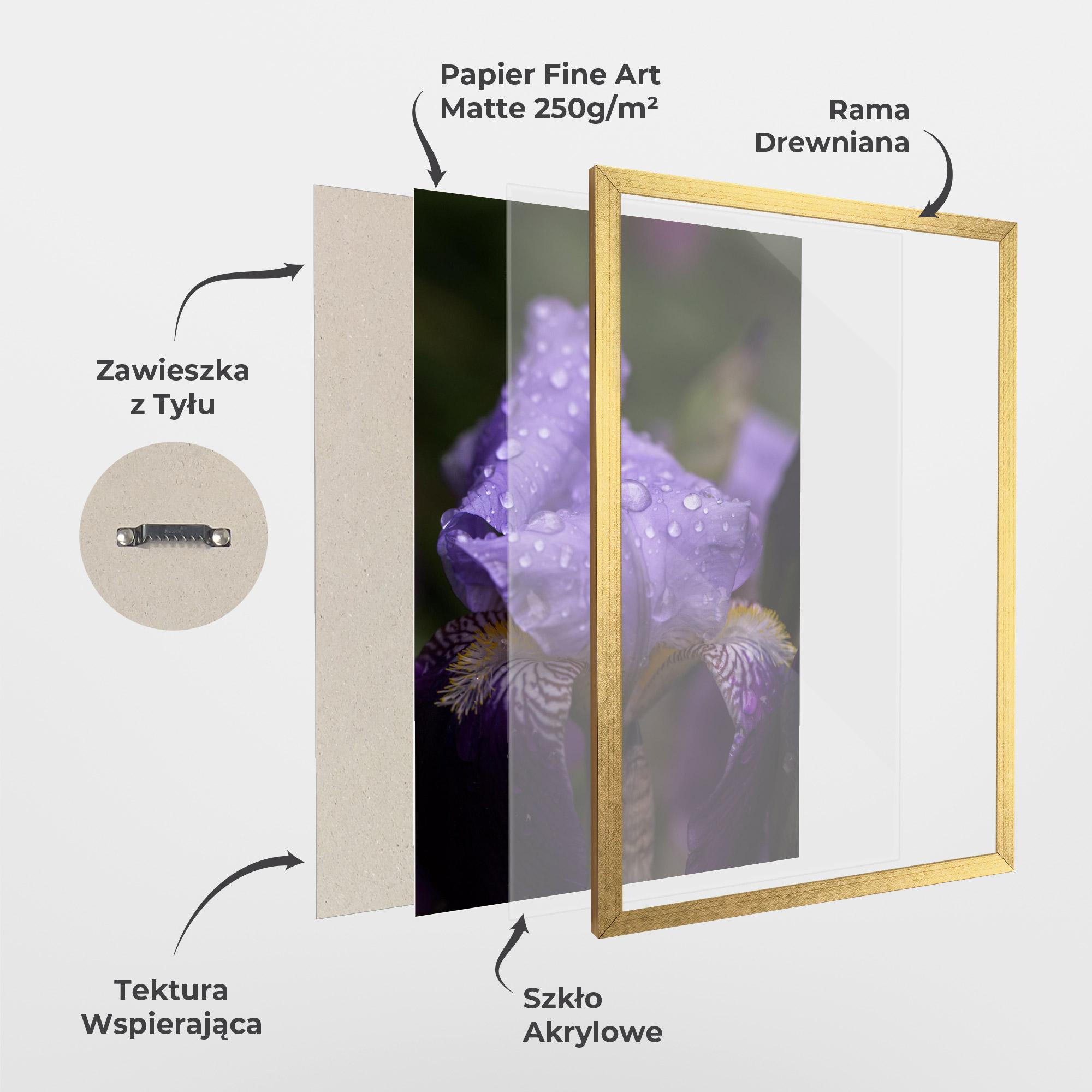 Plakat w Ramie Rain In The Garden mockup 1