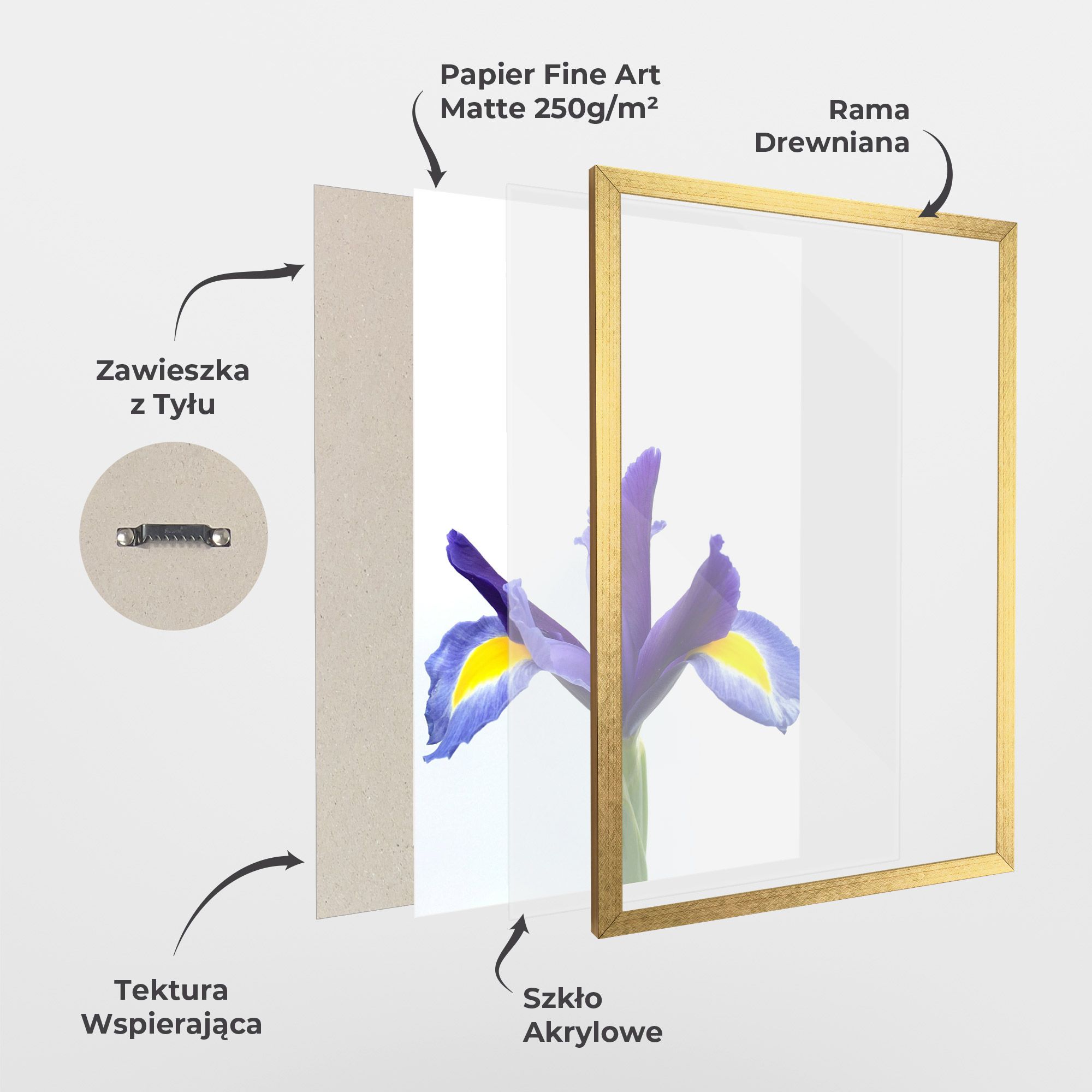 Yellow Color Iris mockup 1