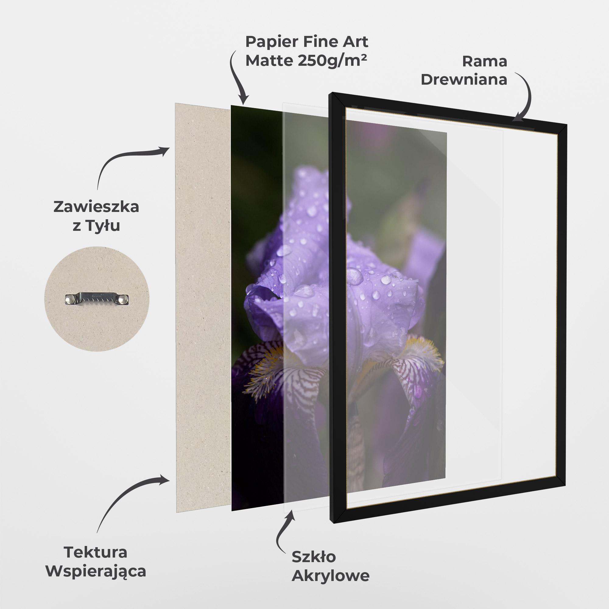 Plakat w Ramie Rain In The Garden mockup 1