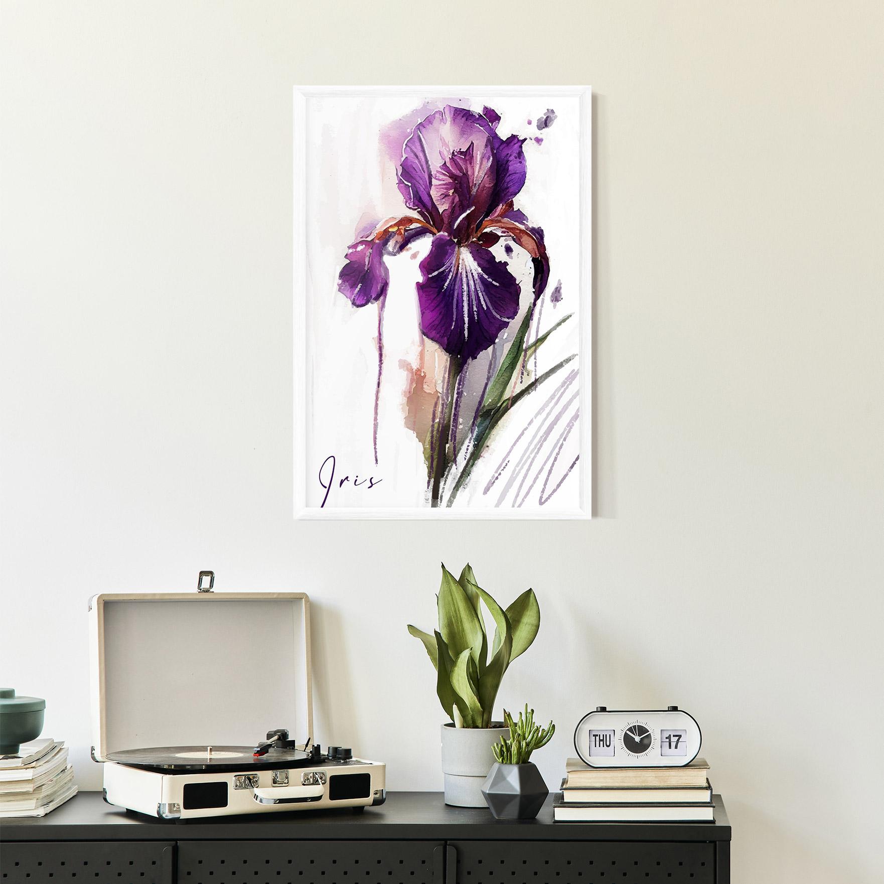 Plakat w Ramie Iris Drop mockup 2