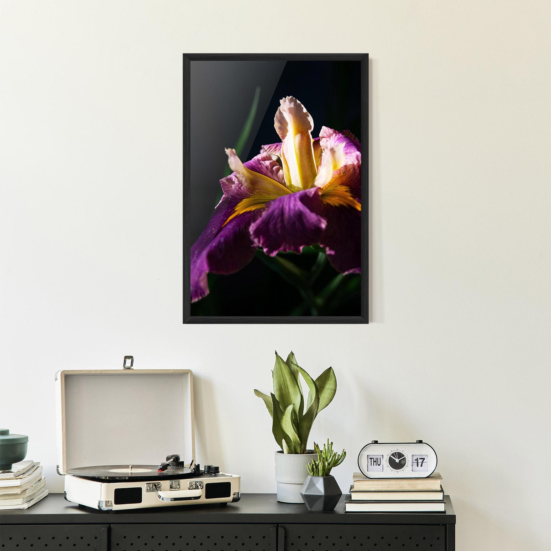 Plakat w Ramie Pastel Yellow Iris mockup 2