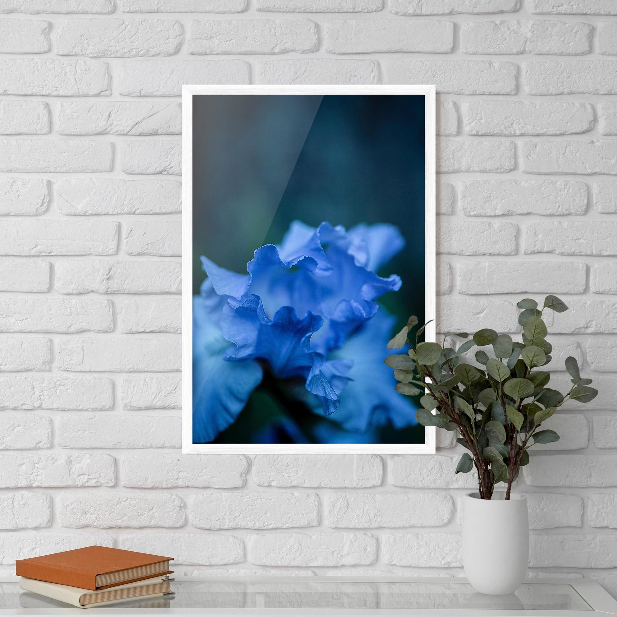 Plakat w Ramie Ocean Blue Iris mockup 5