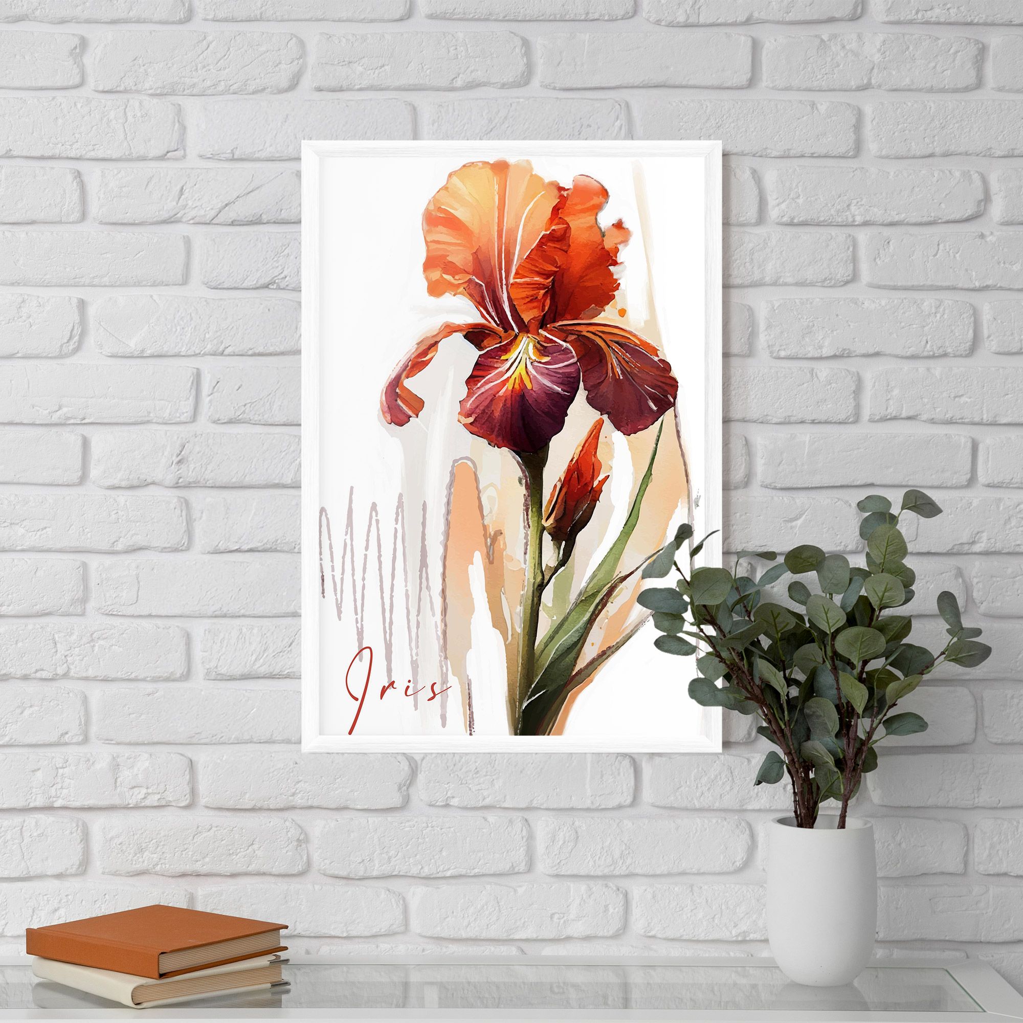 Orange Iris mockup 5