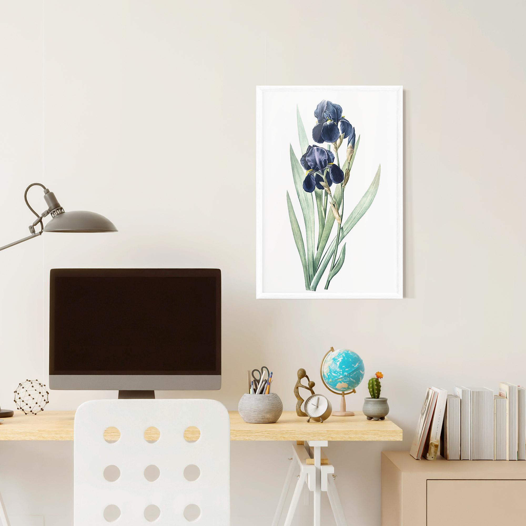 Plakat w Ramie Dark Blue Iris mockup 6