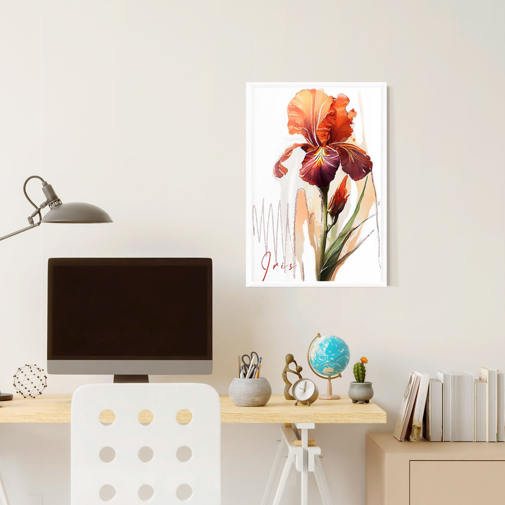 Orange Iris mockup 6