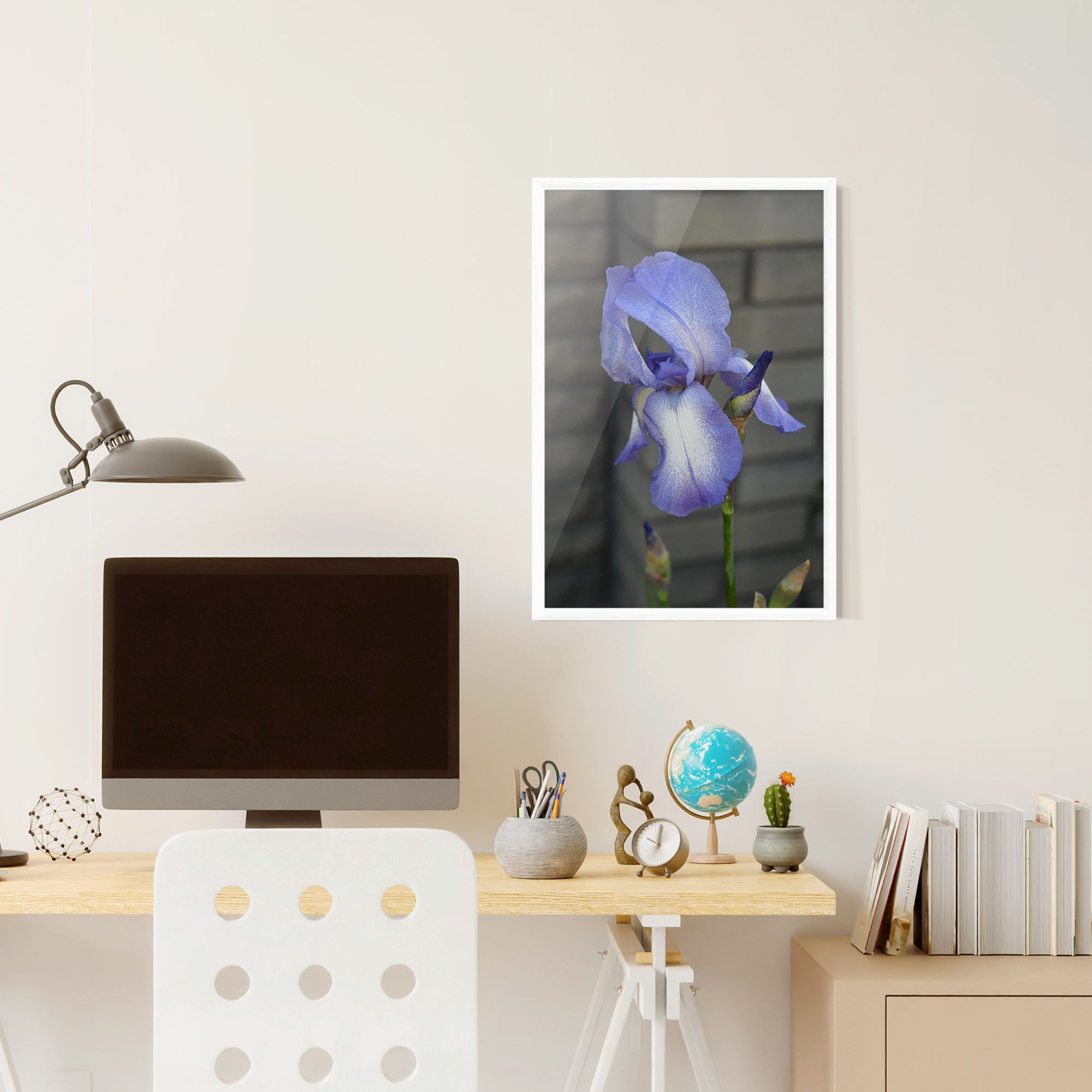 Purple Iris On Gray mockup 6