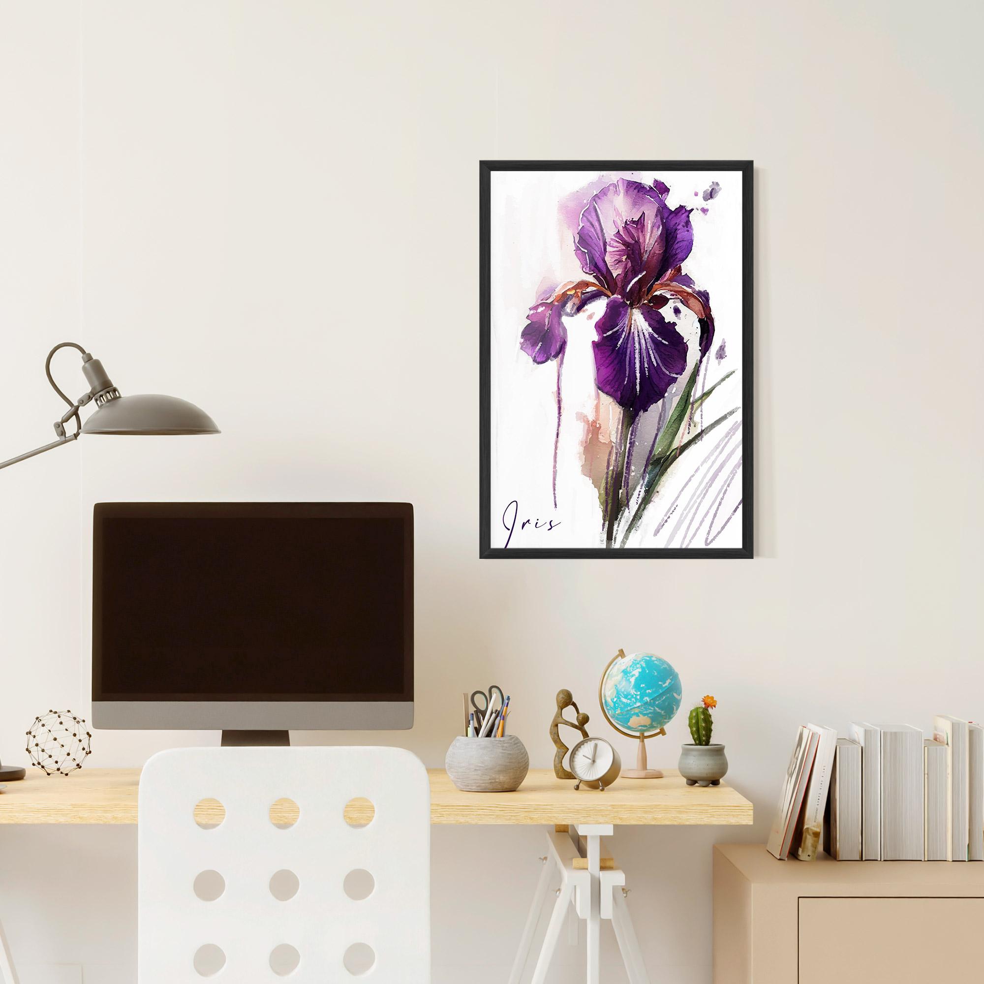Plakat w Ramie Iris Drop mockup 6
