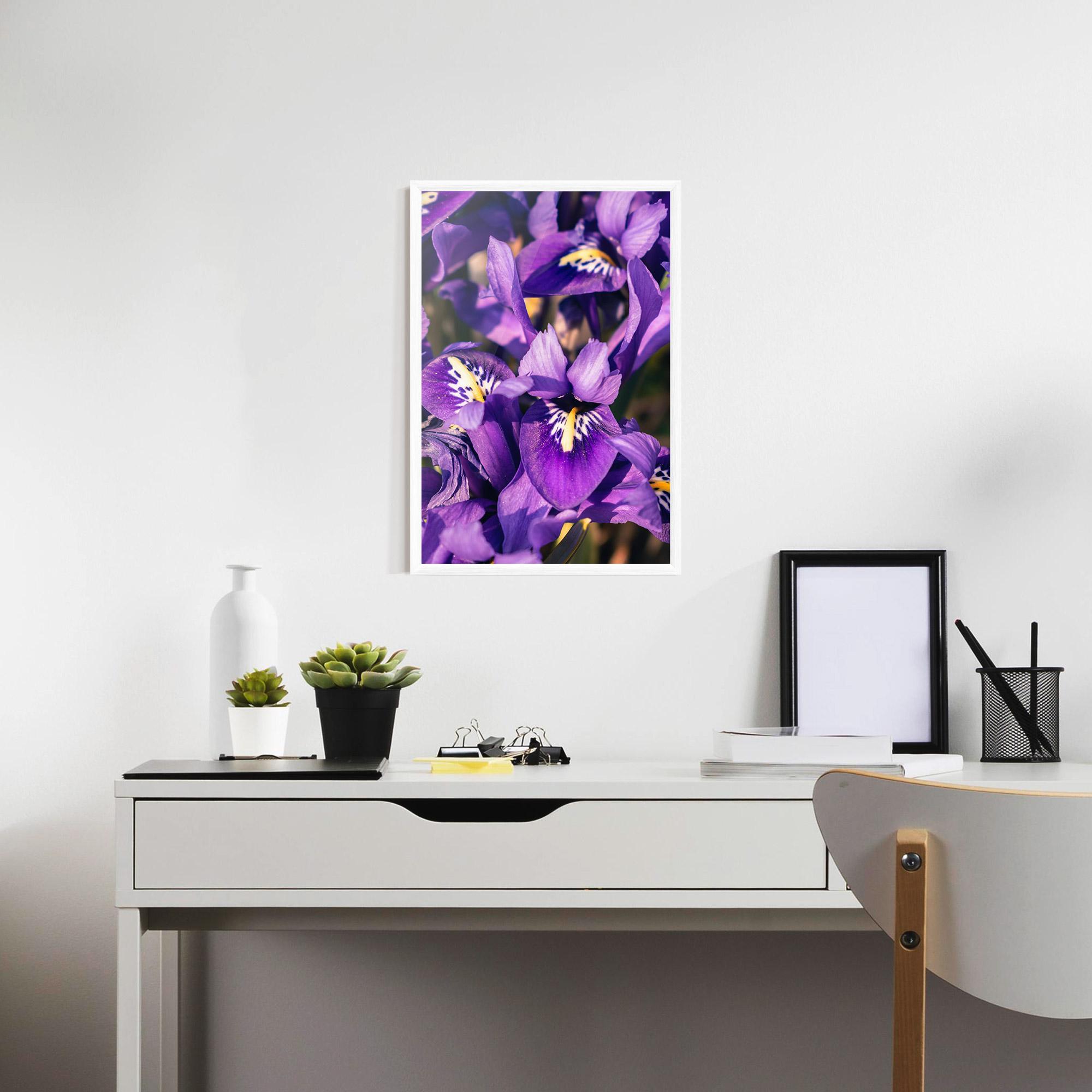 Plakat w Ramie Small Purple Iris mockup 7