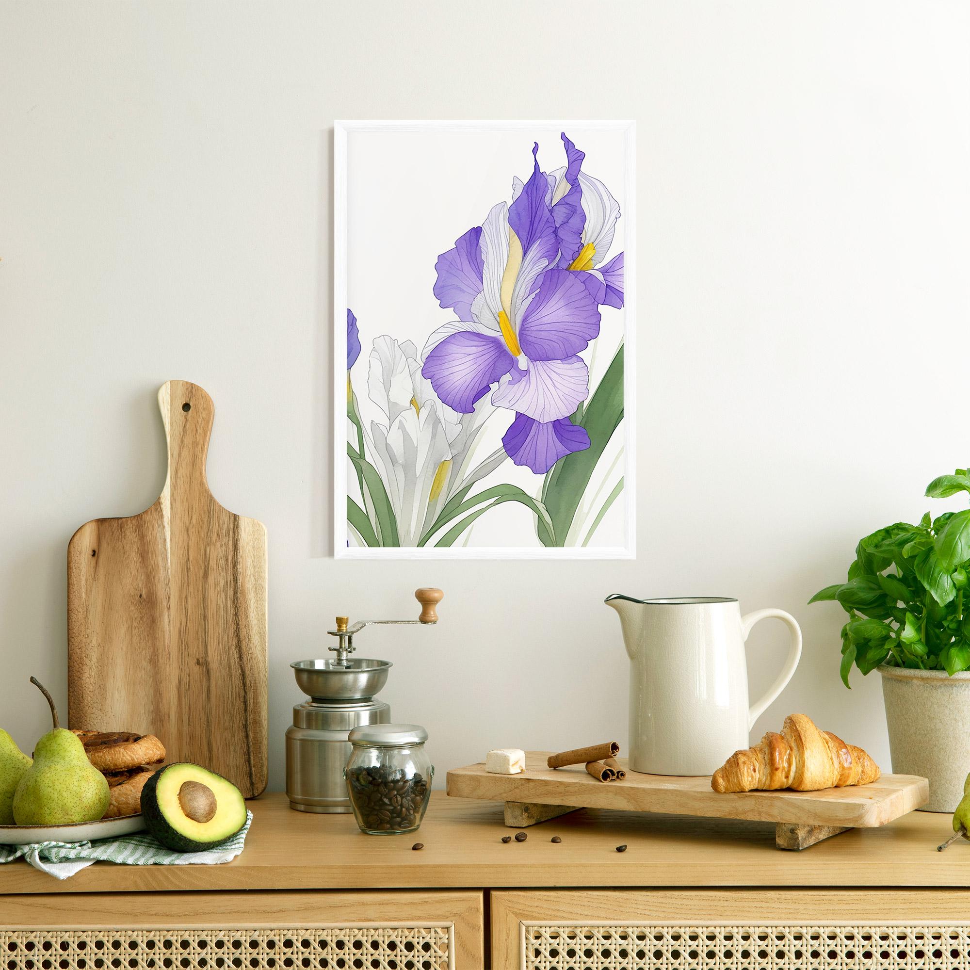 Plakat w Ramie Irirs Hand Drawn mockup 8