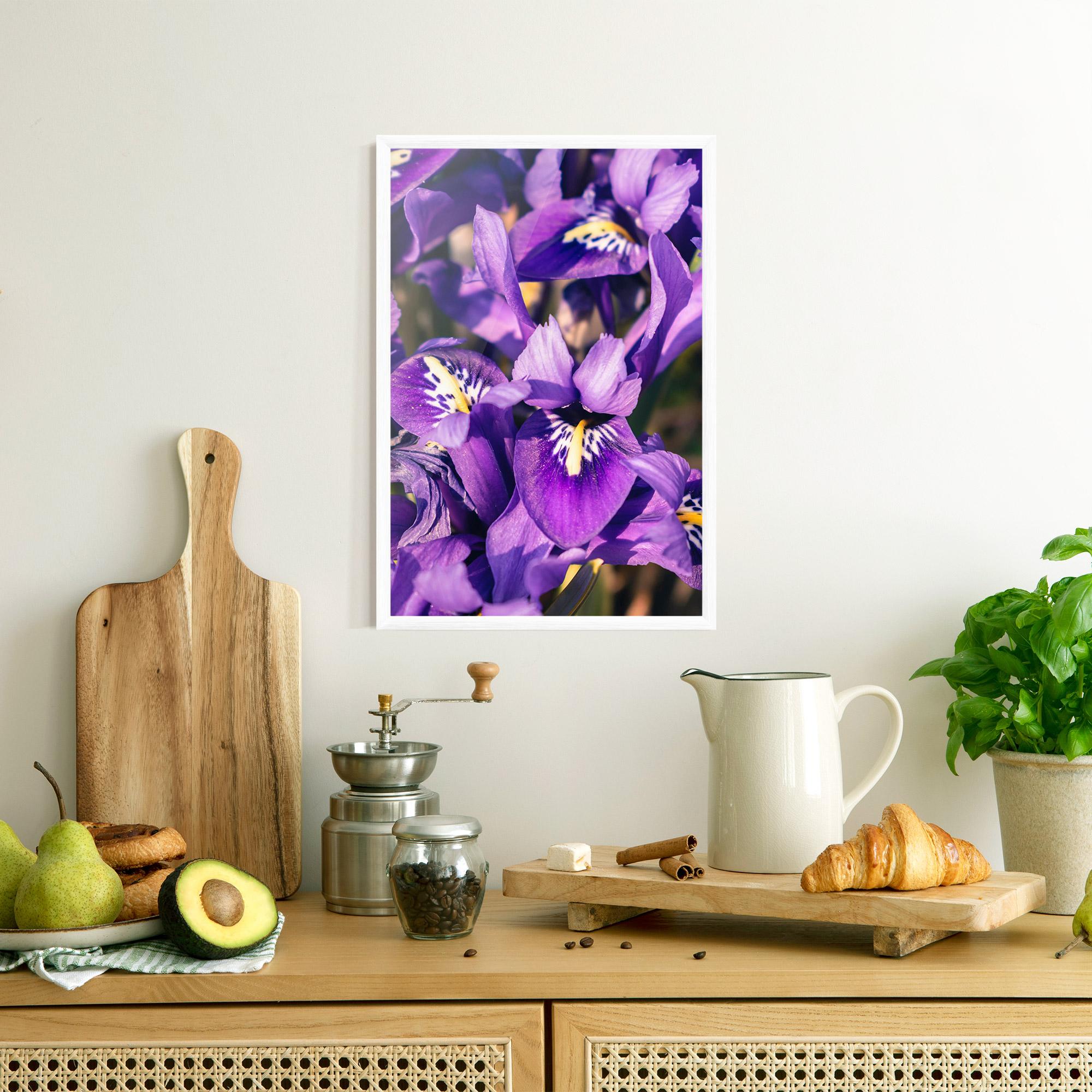 Plakat w Ramie Small Purple Iris mockup 8