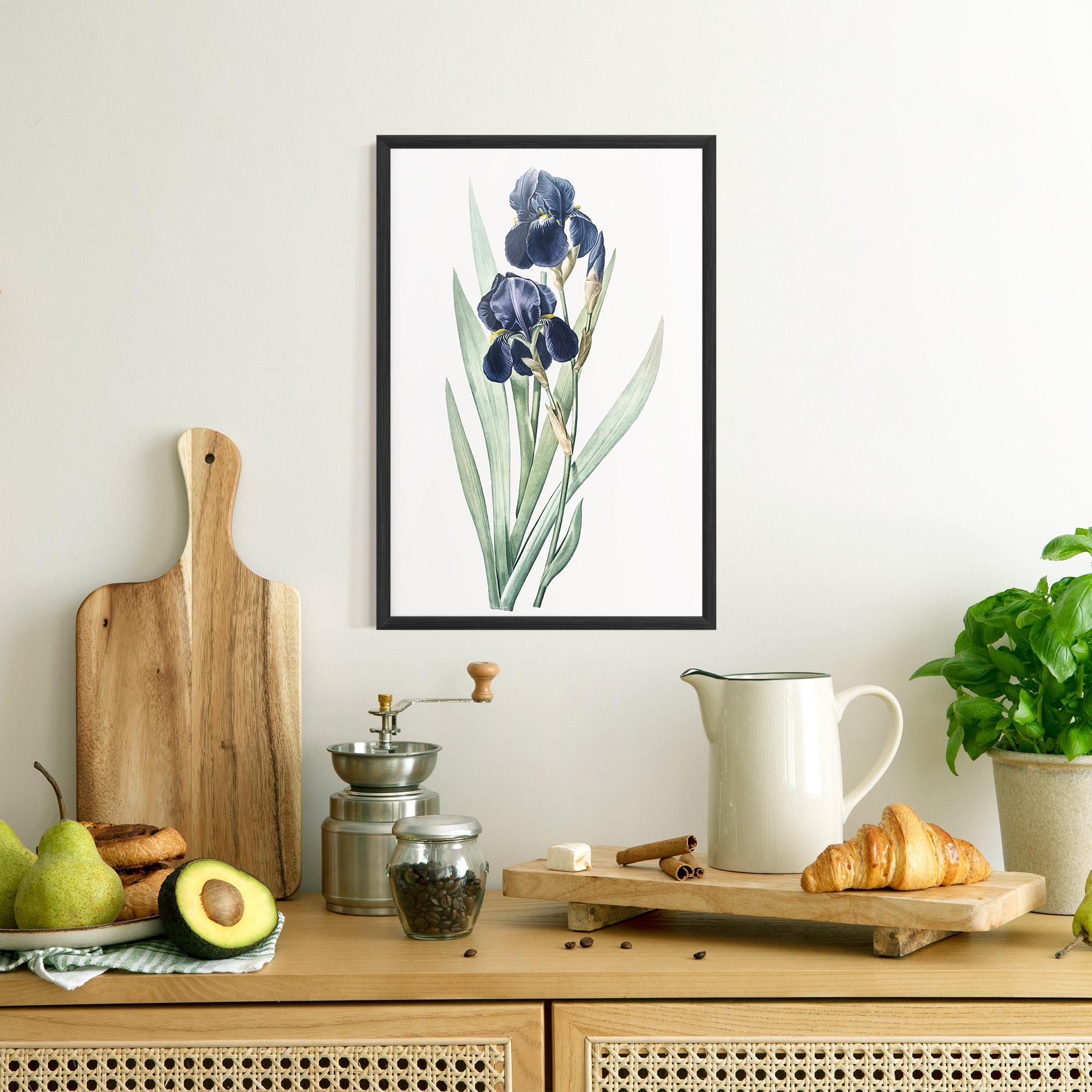 Plakat w Ramie Dark Blue Iris mockup 8