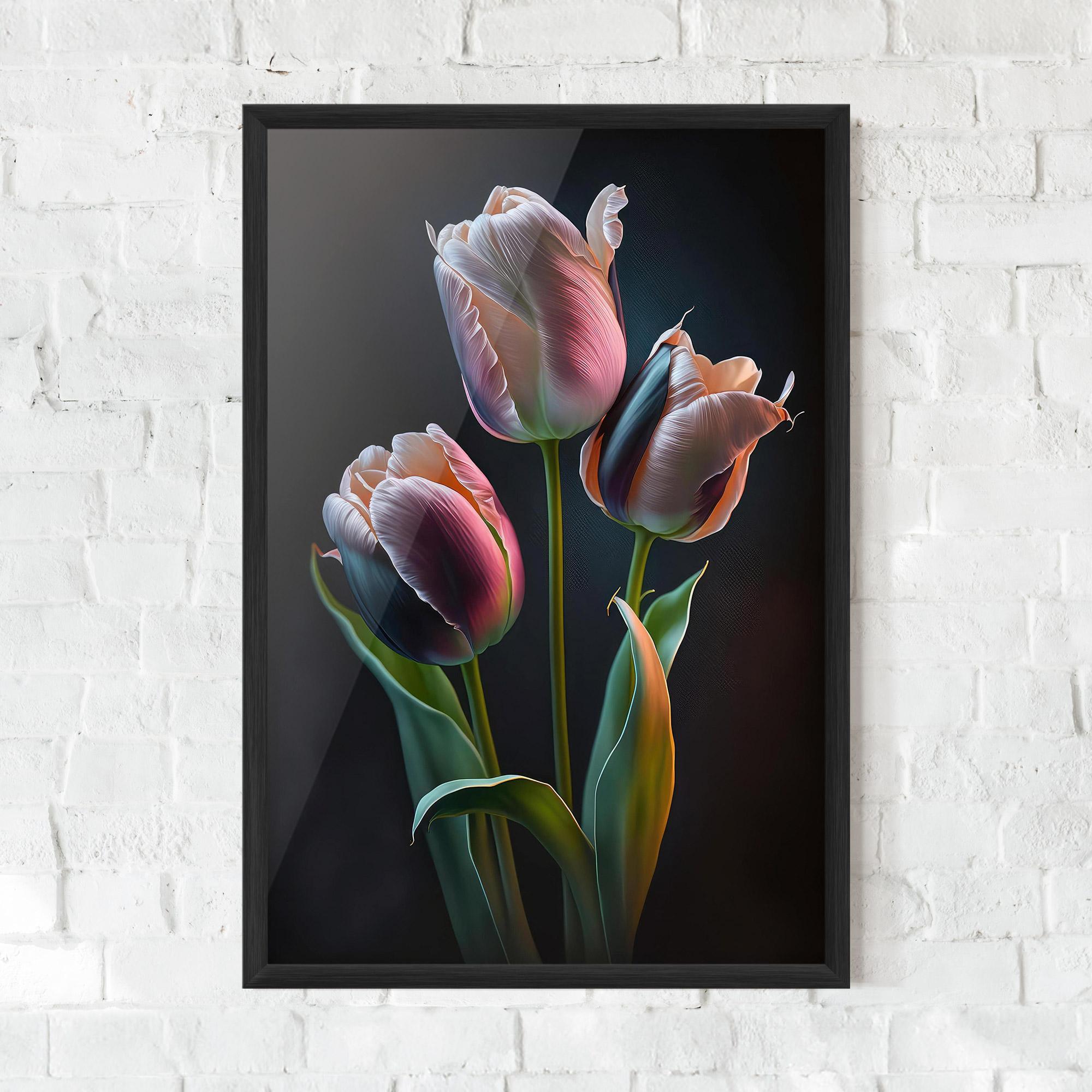 Plakat w Ramie Light Purple Tulips mockup 0
