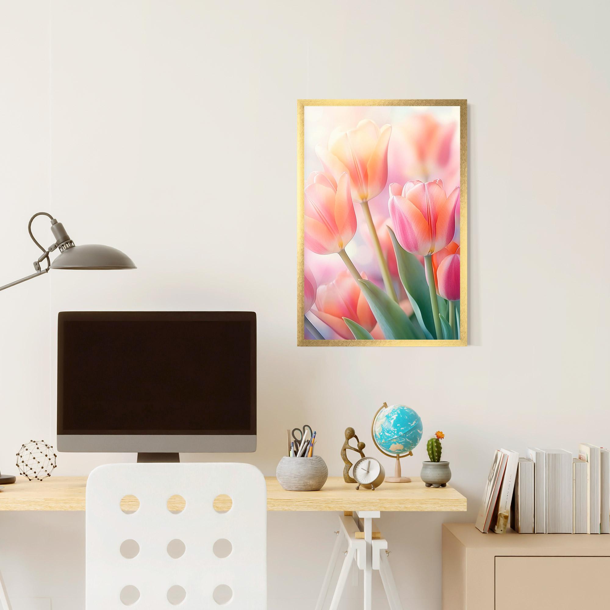 Plakat w Ramie Dreamy Tulips mockup 6