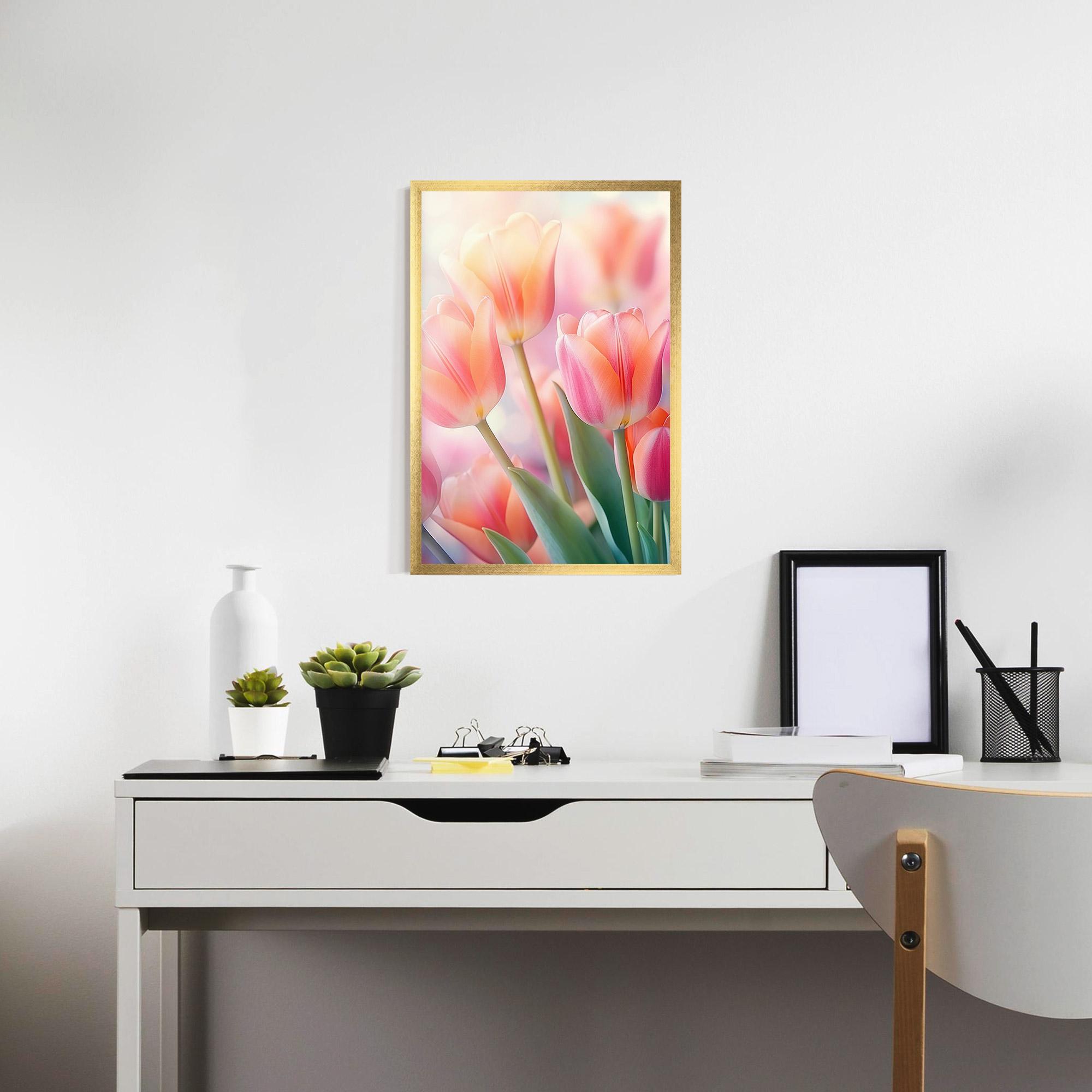 Plakat w Ramie Dreamy Tulips mockup 7