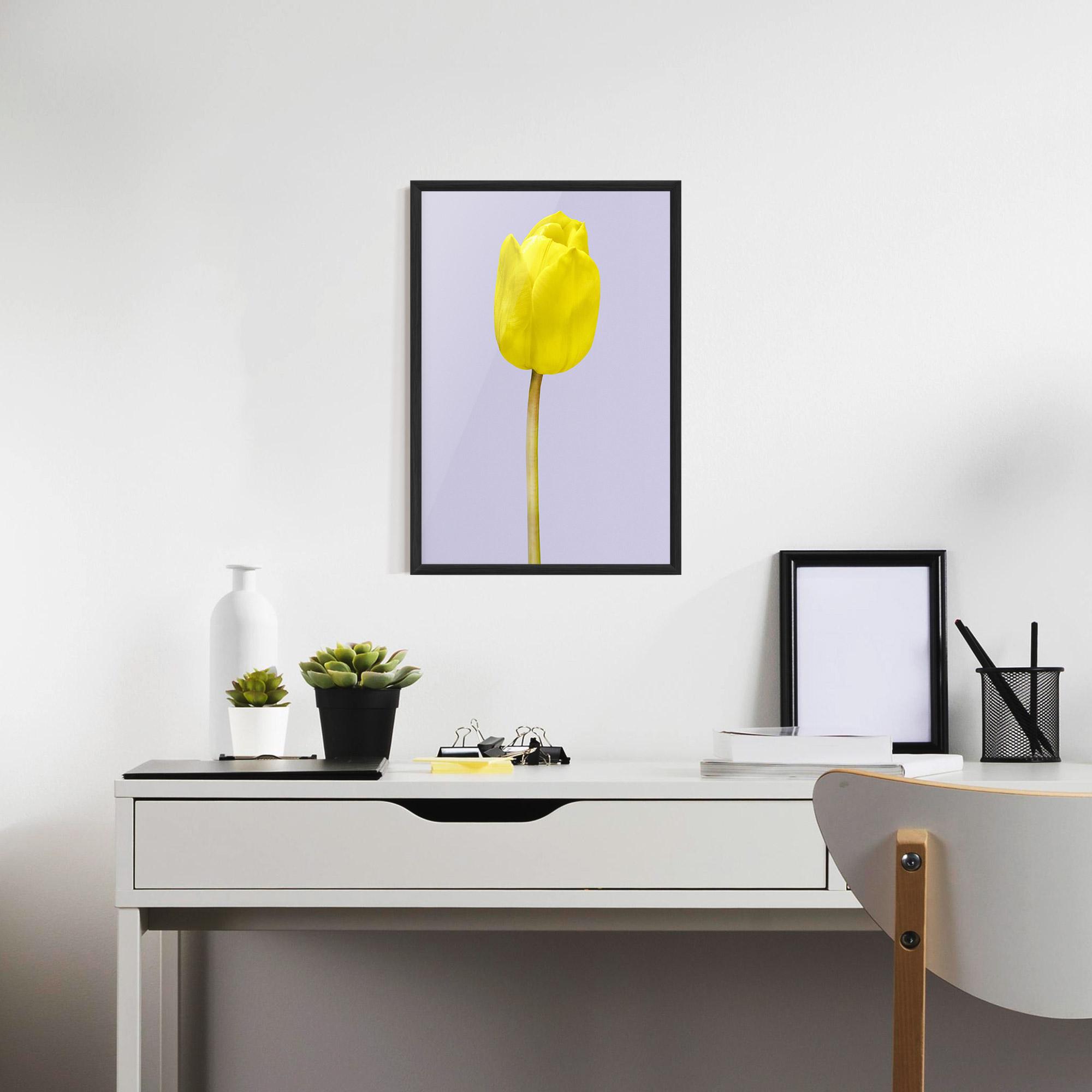 Plakat w Ramie One Yellow Tulip mockup 7