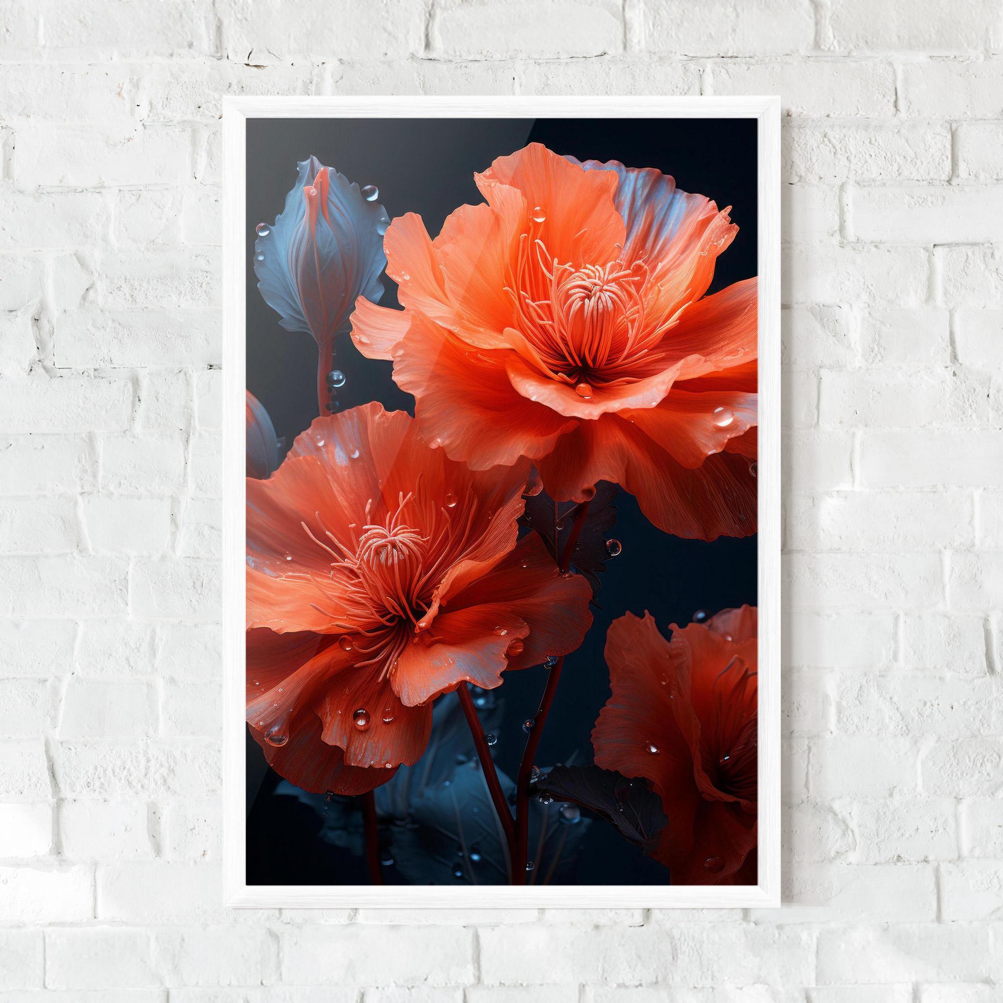 Plakat w Ramie Orange Poppy mockup 0