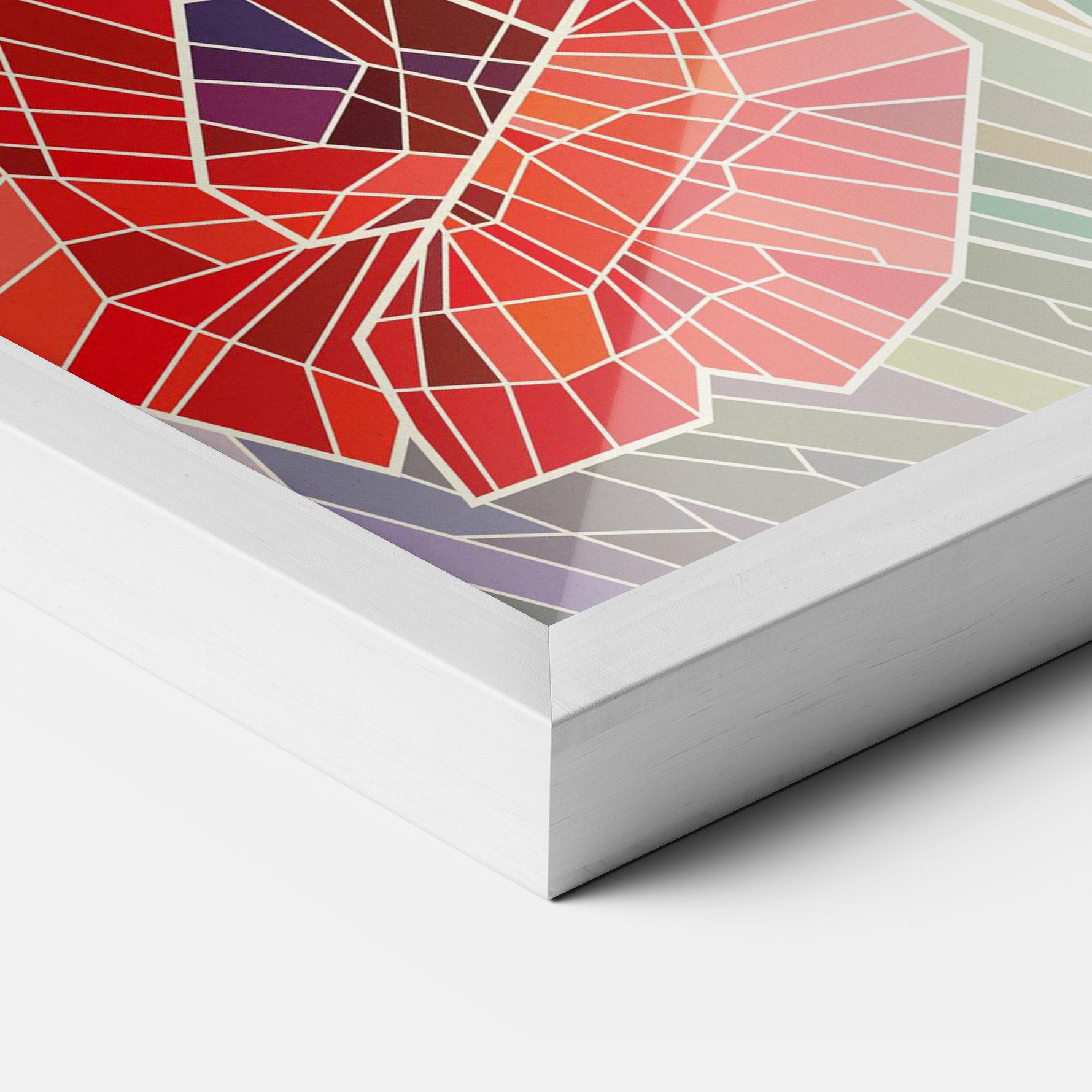 Plakat w Ramie Poppy Glass mockup 3