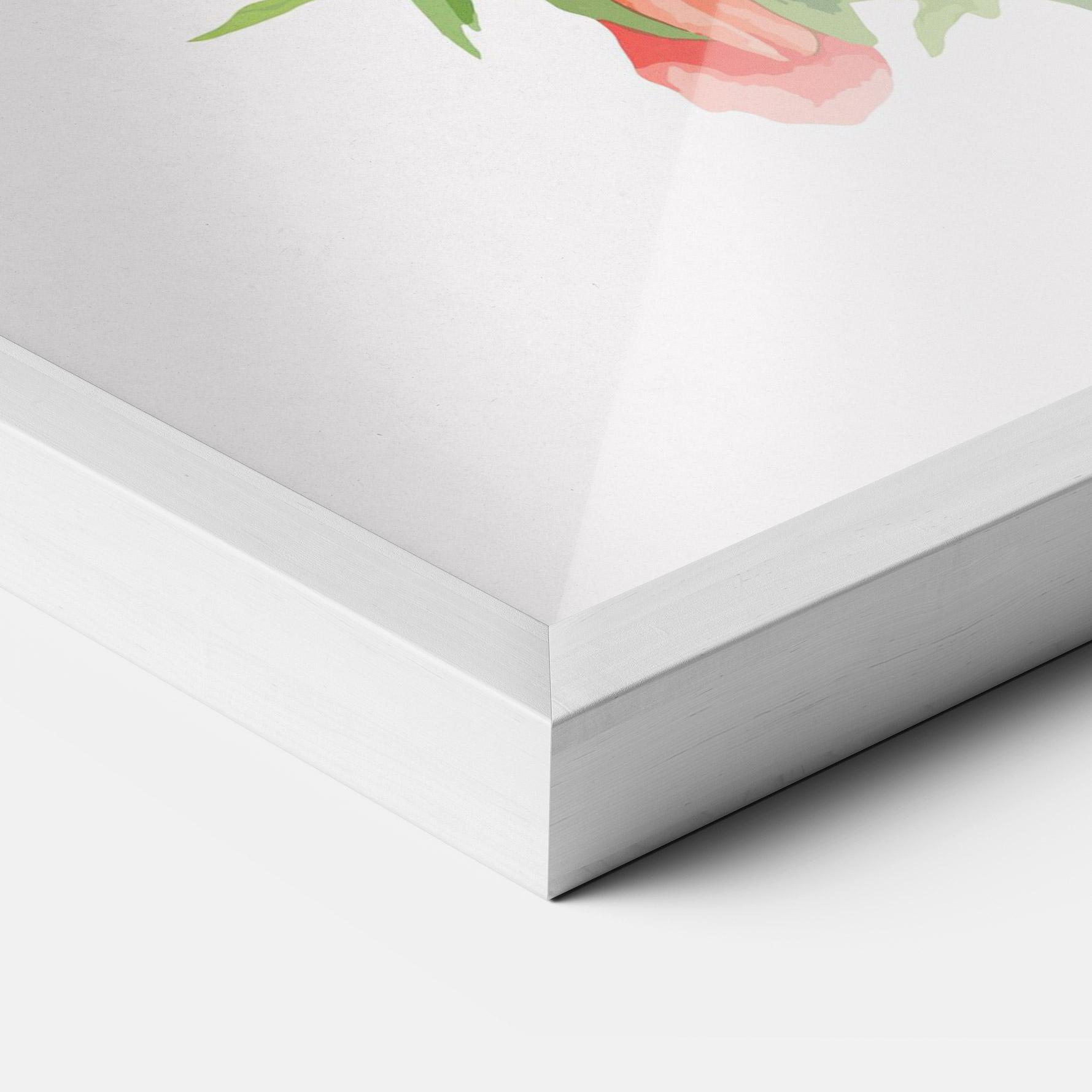 Plakat w Ramie Red Pastel Poppy mockup 3