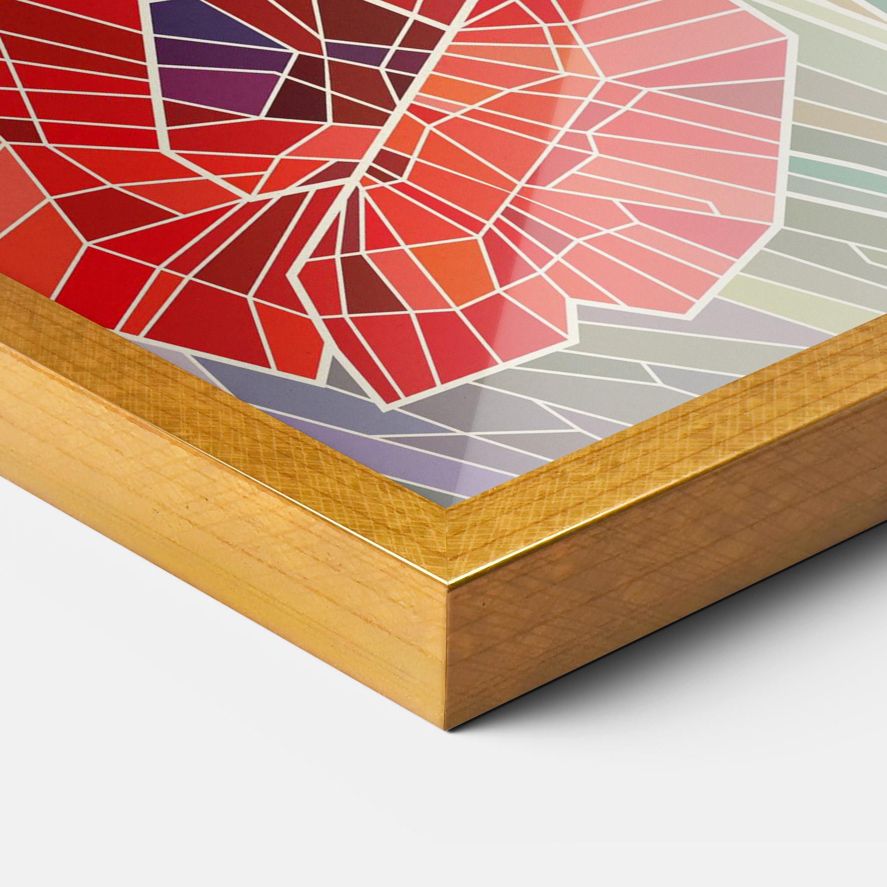 Plakat w Ramie Poppy Glass mockup 3