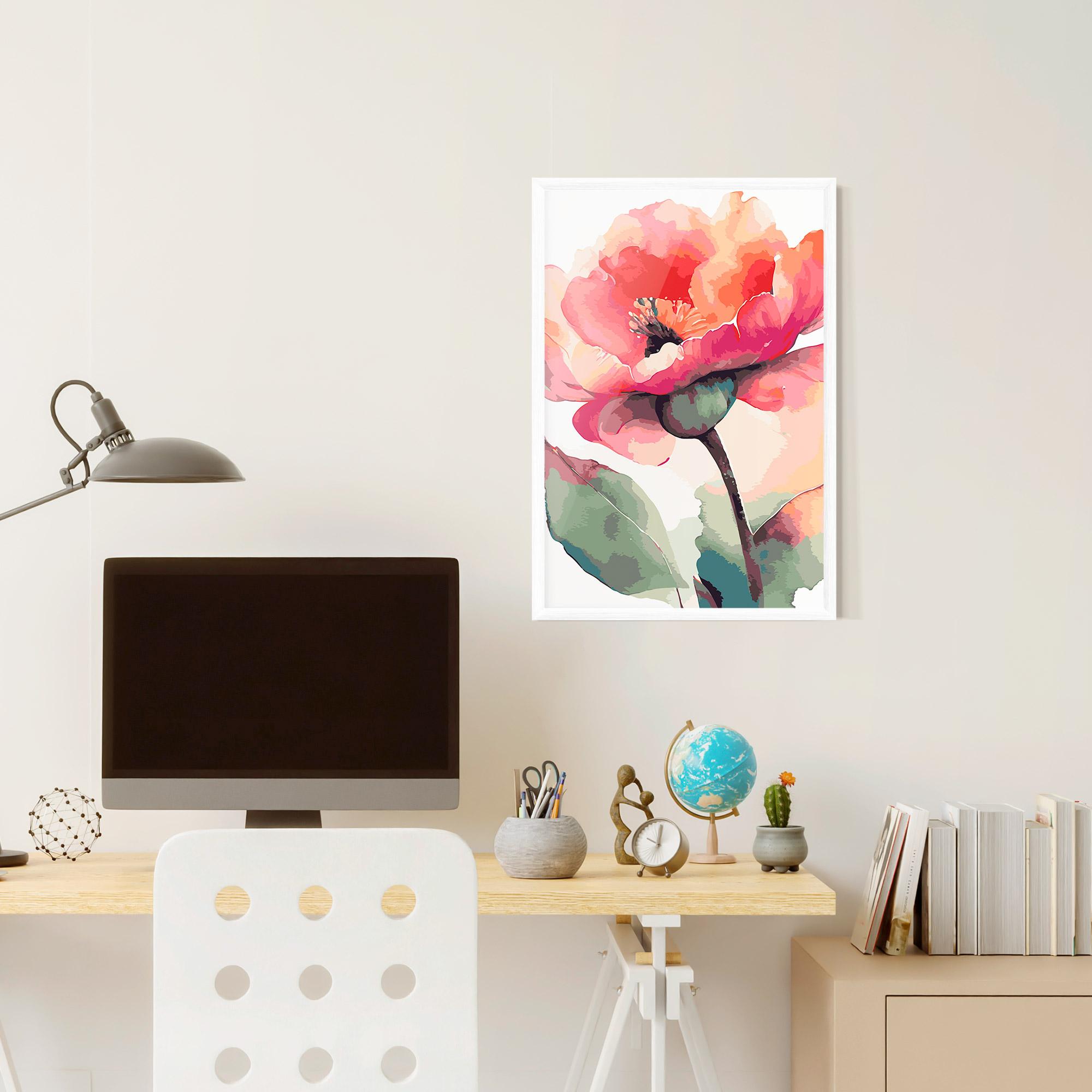 Plakat w Ramie Pastel Poppy mockup 6