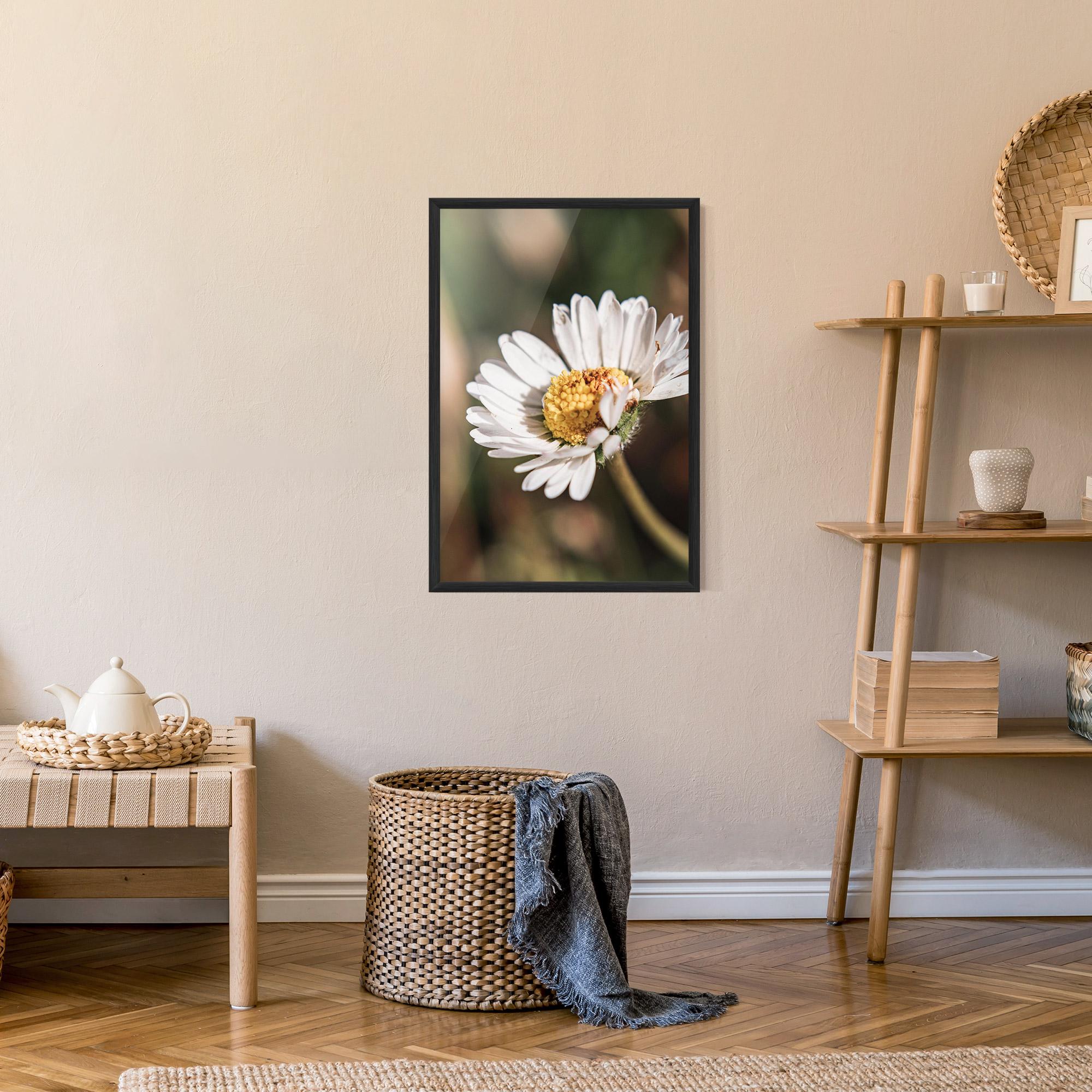 Plakat w Ramie Yellow Pastel Daisy mockup 9