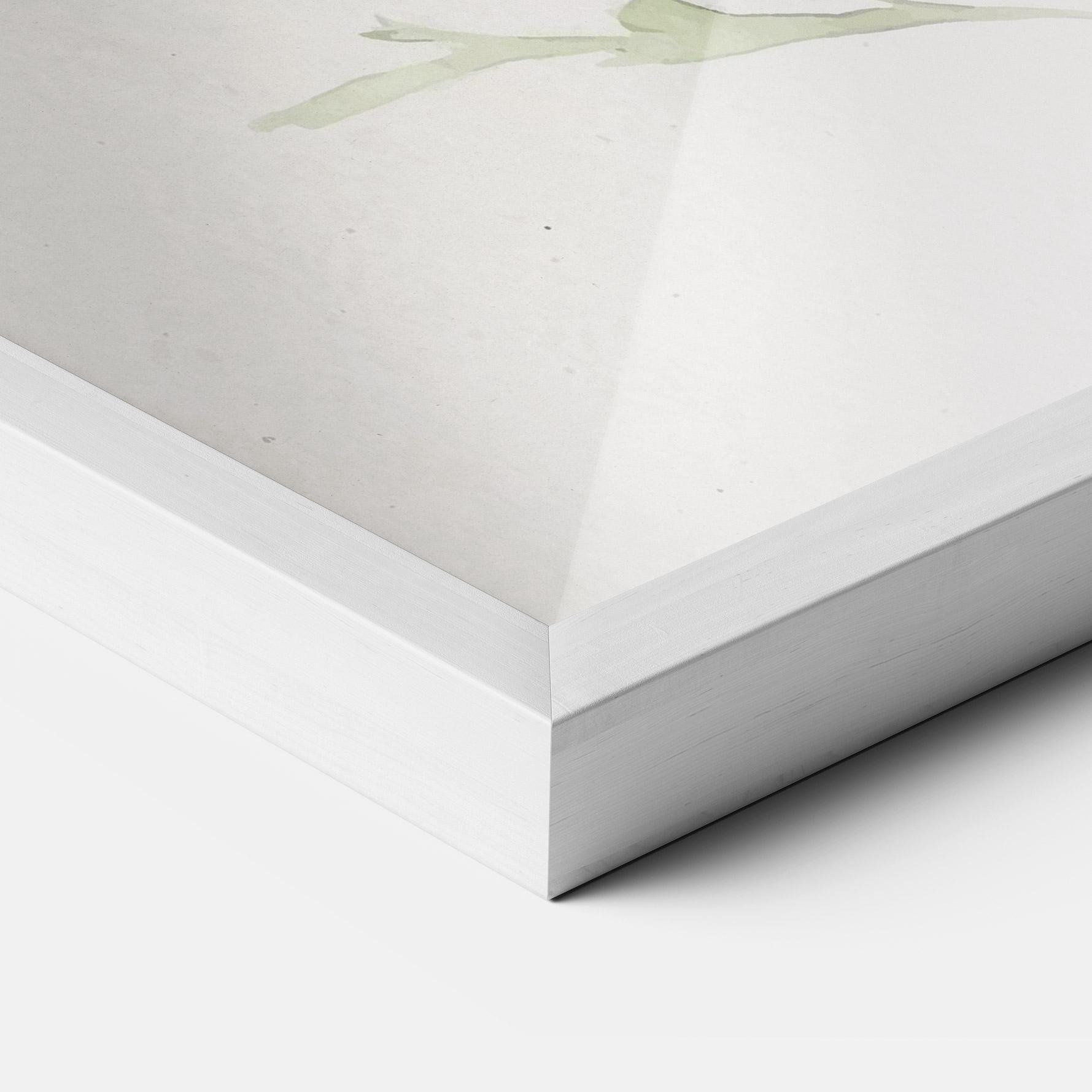 Plakat w Ramie Painted White Daisy mockup 3