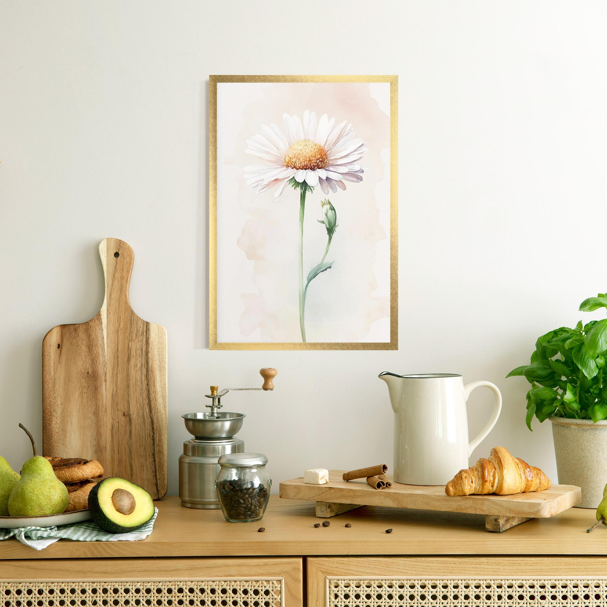 Plakat w Ramie Watercolor Daisy mockup 8
