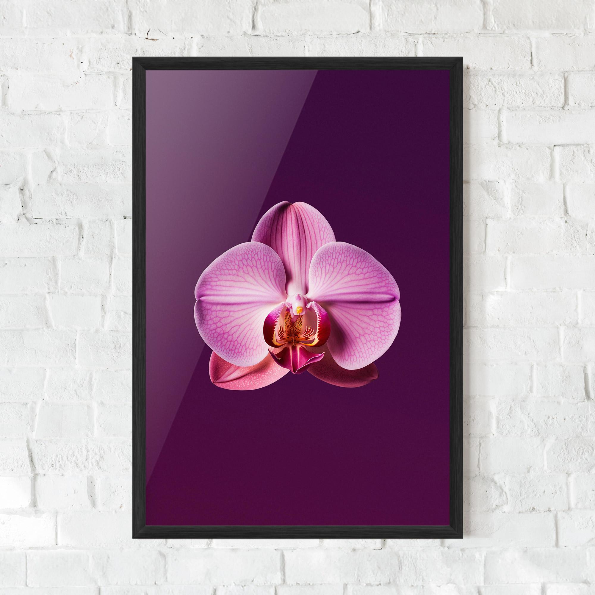 Plakat w Ramie Purple Orchid mockup 0