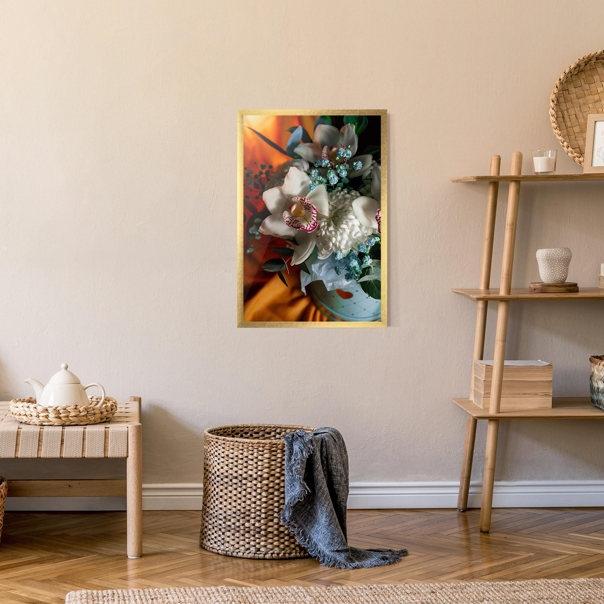 Plakat w Ramie Orchid In Vase mockup 9