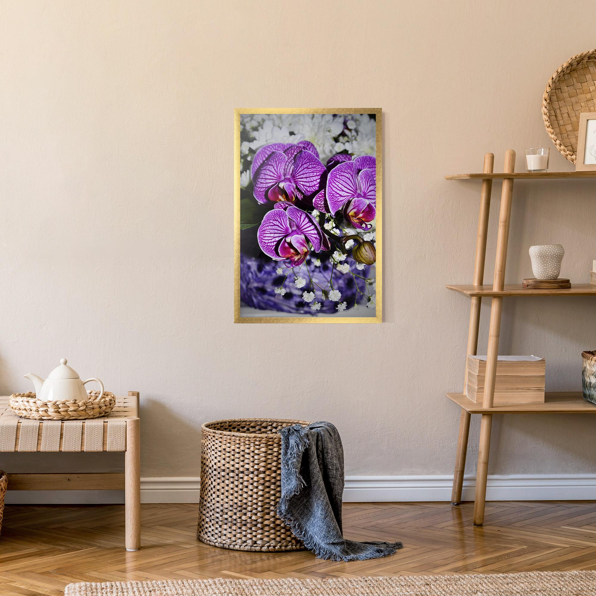 Plakat w Ramie Purple Orchids mockup 9