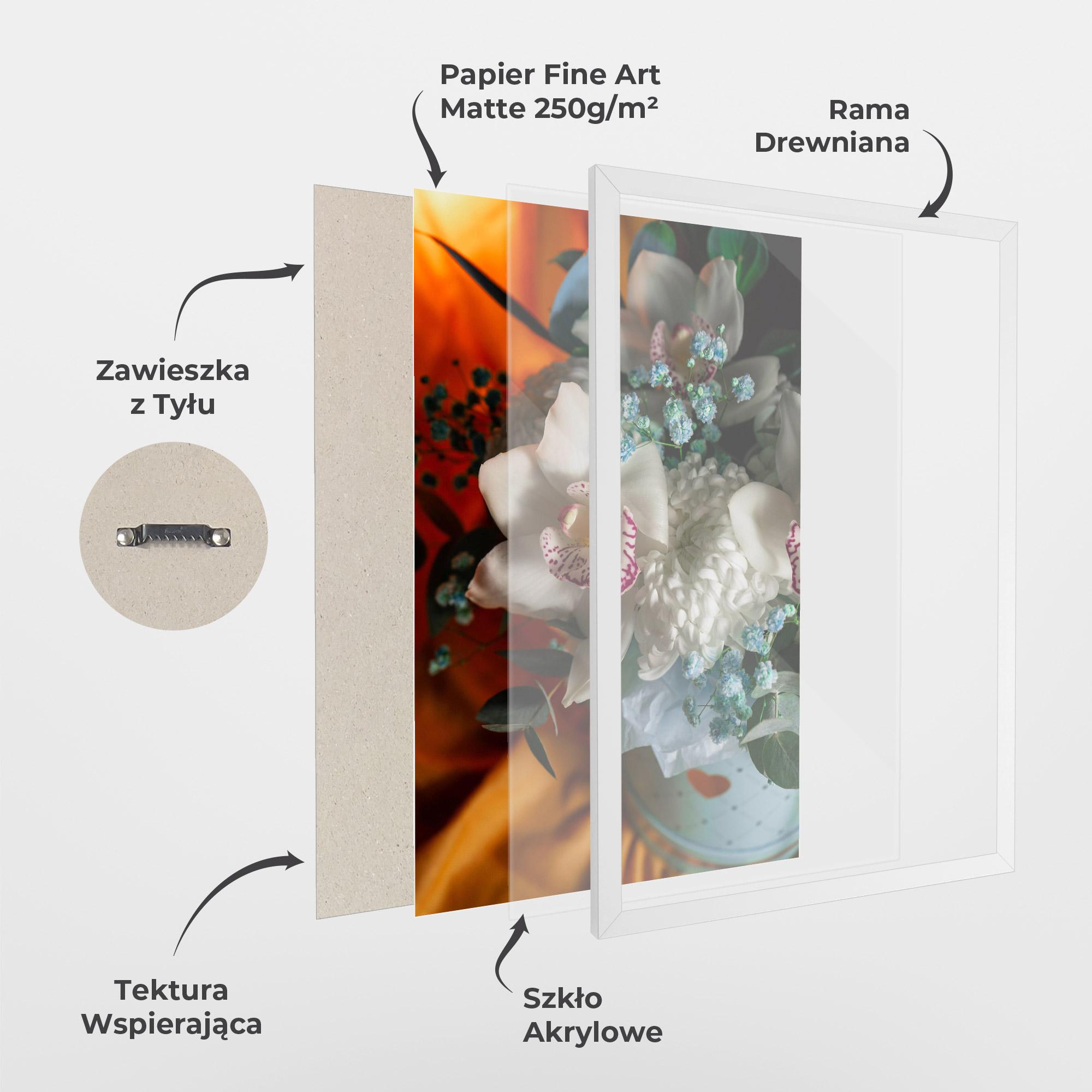 Plakat w Ramie Orchid In Vase mockup 1