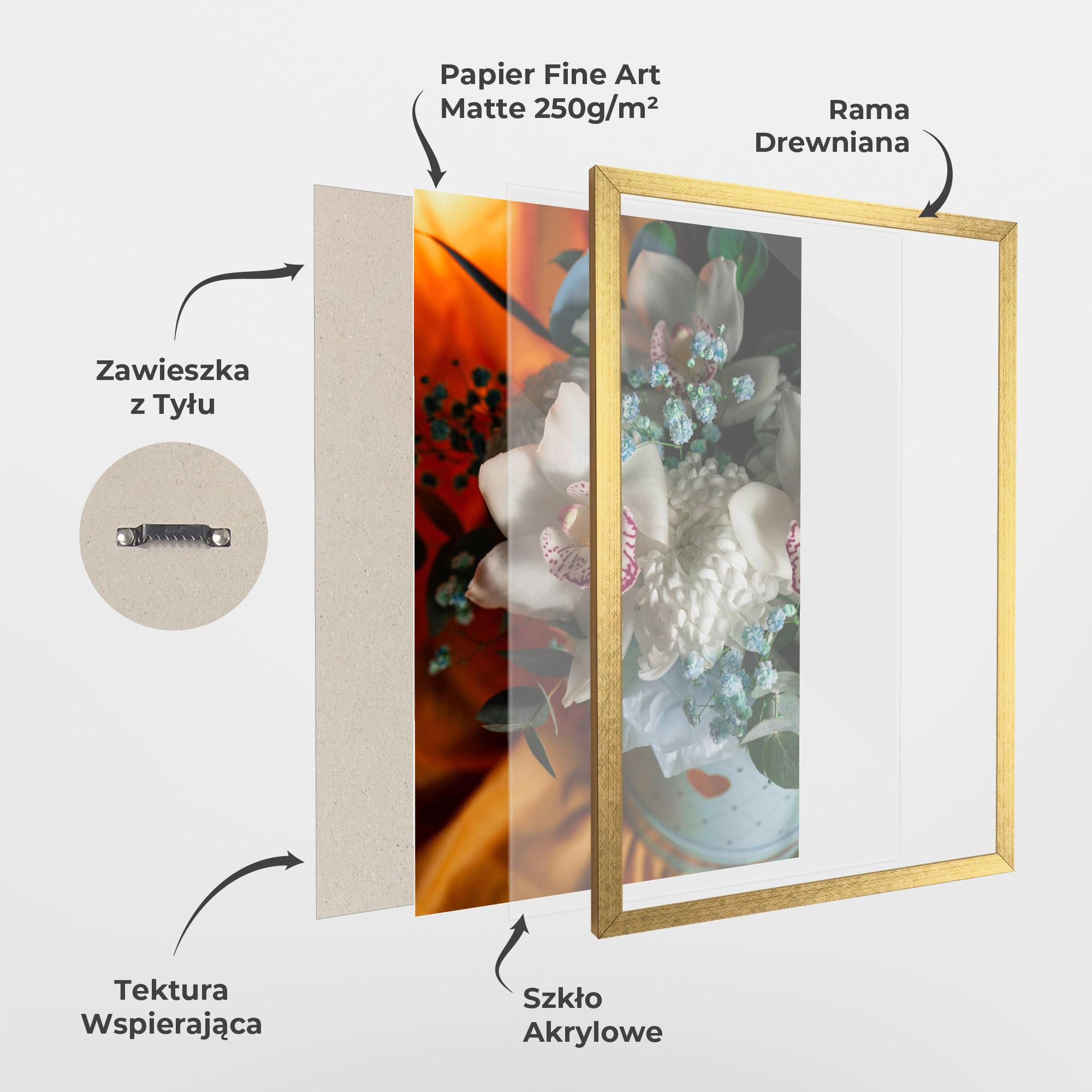 Plakat w Ramie Orchid In Vase mockup 1