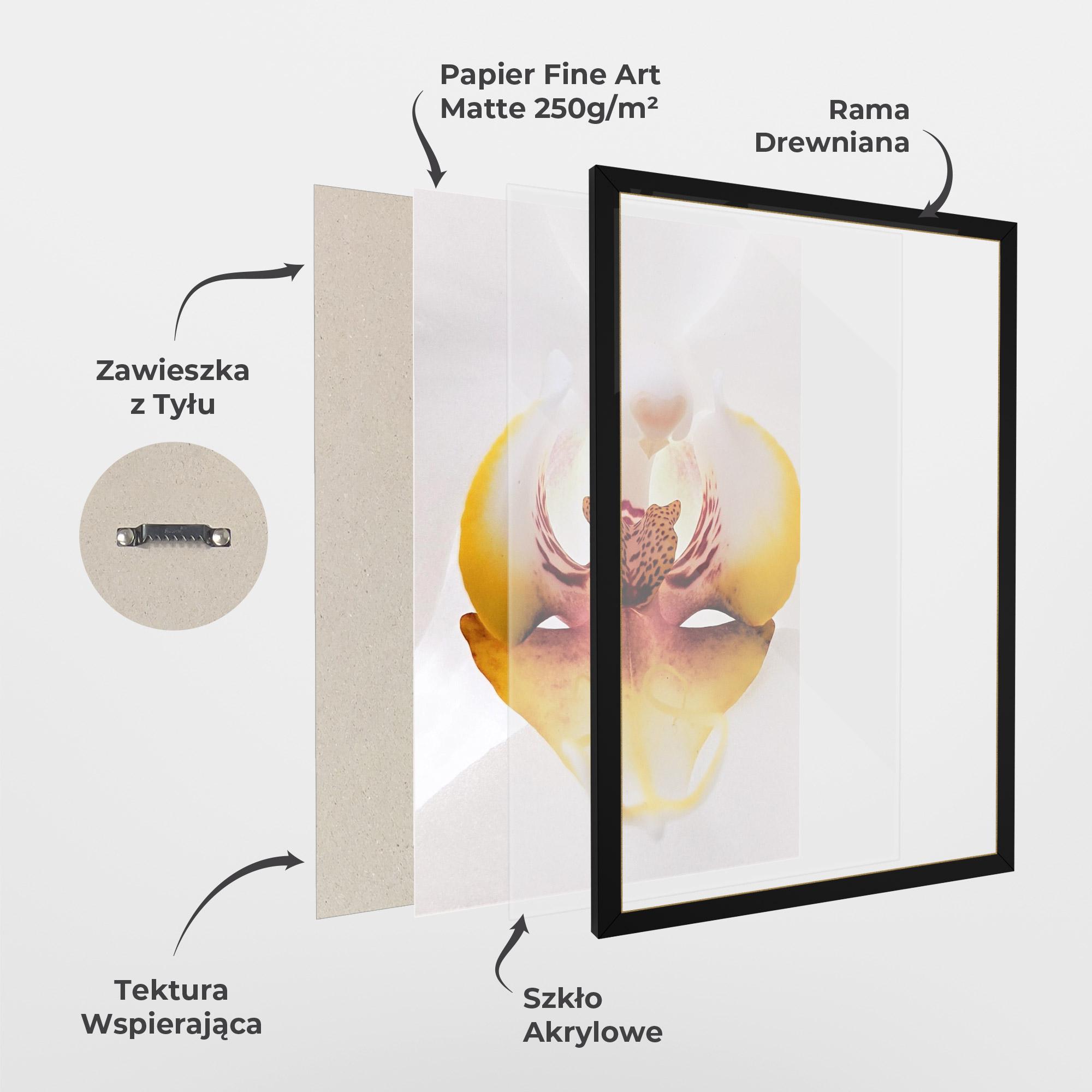 Plakat w Ramie Orchid Close Up mockup 1
