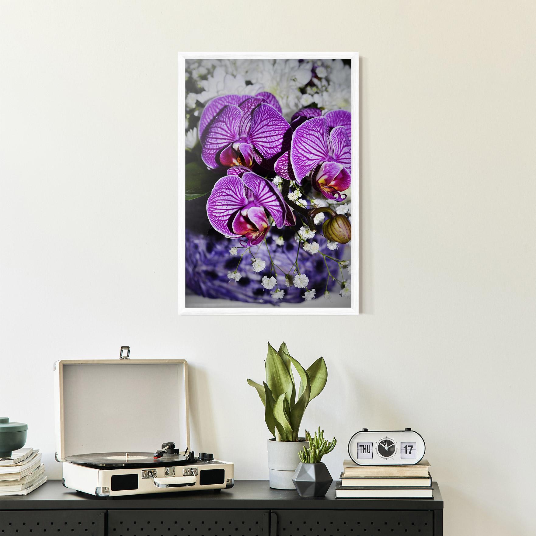 Plakat w Ramie Purple Orchids mockup 2