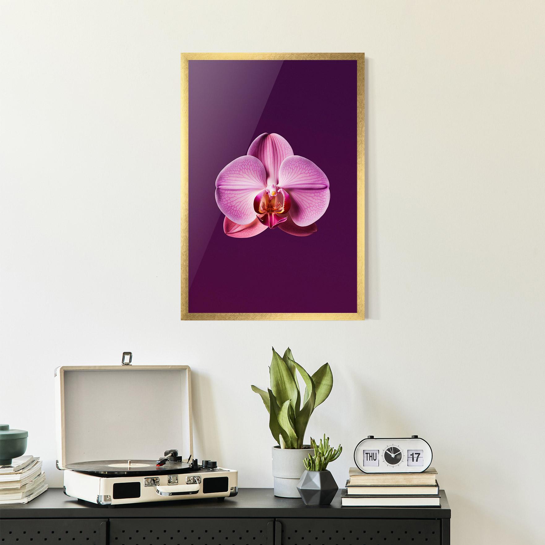 Plakat w Ramie Purple Orchid mockup 2