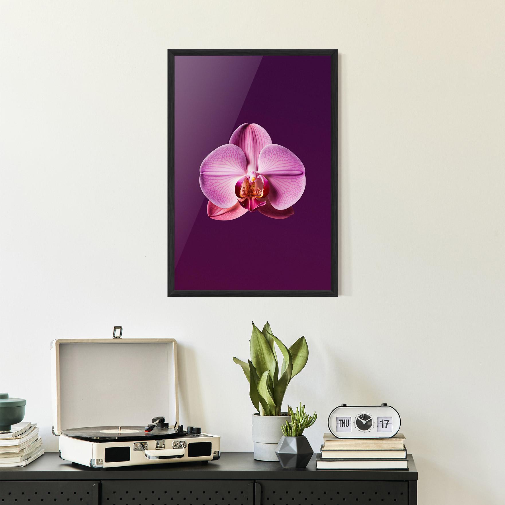 Plakat w Ramie Purple Orchid mockup 2