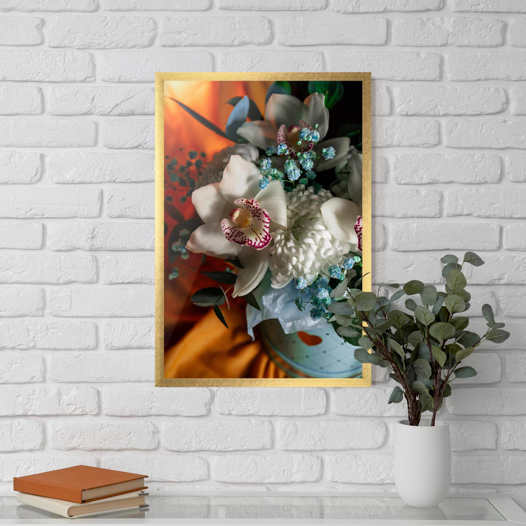 Plakat w Ramie Orchid In Vase mockup 5