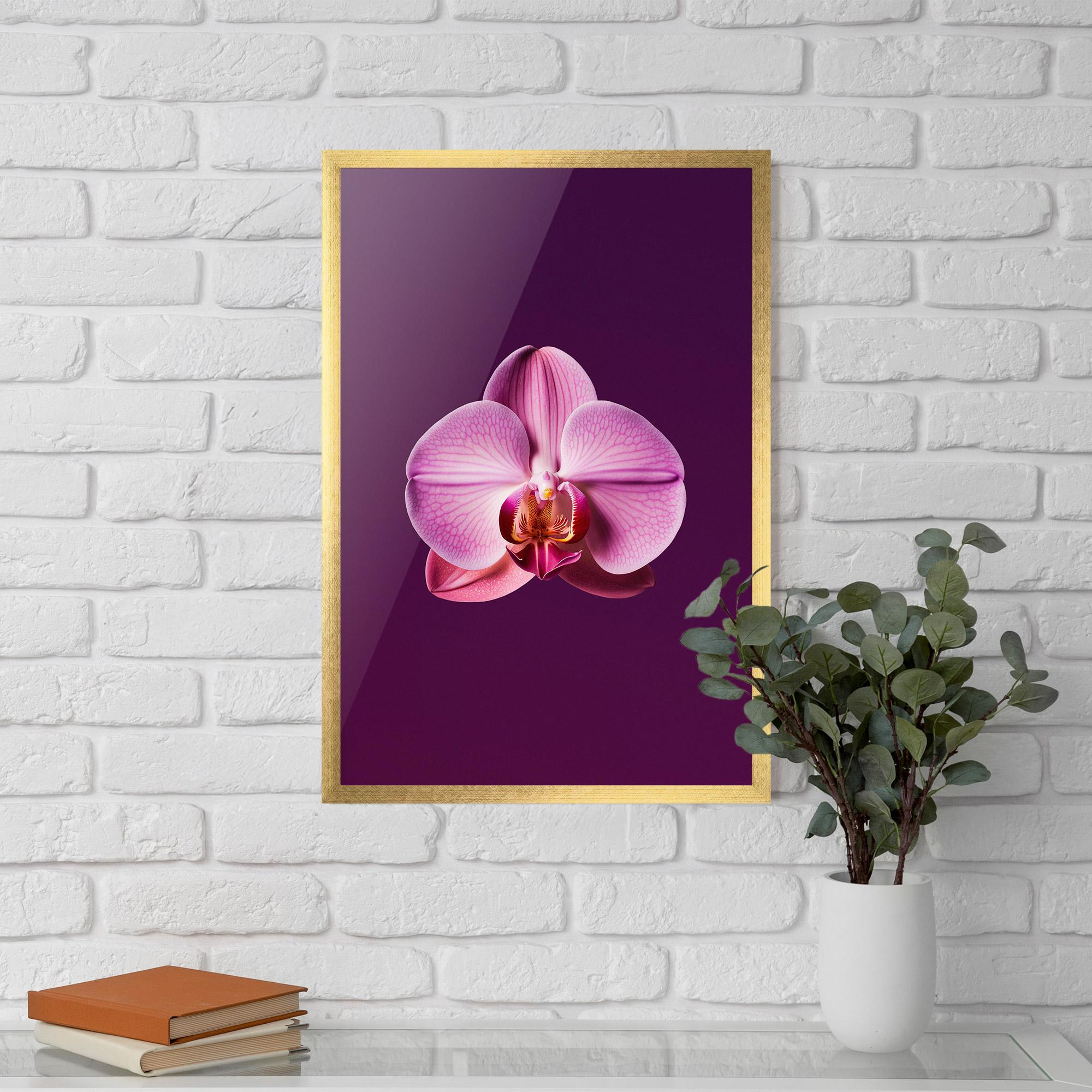 Plakat w Ramie Purple Orchid mockup 5