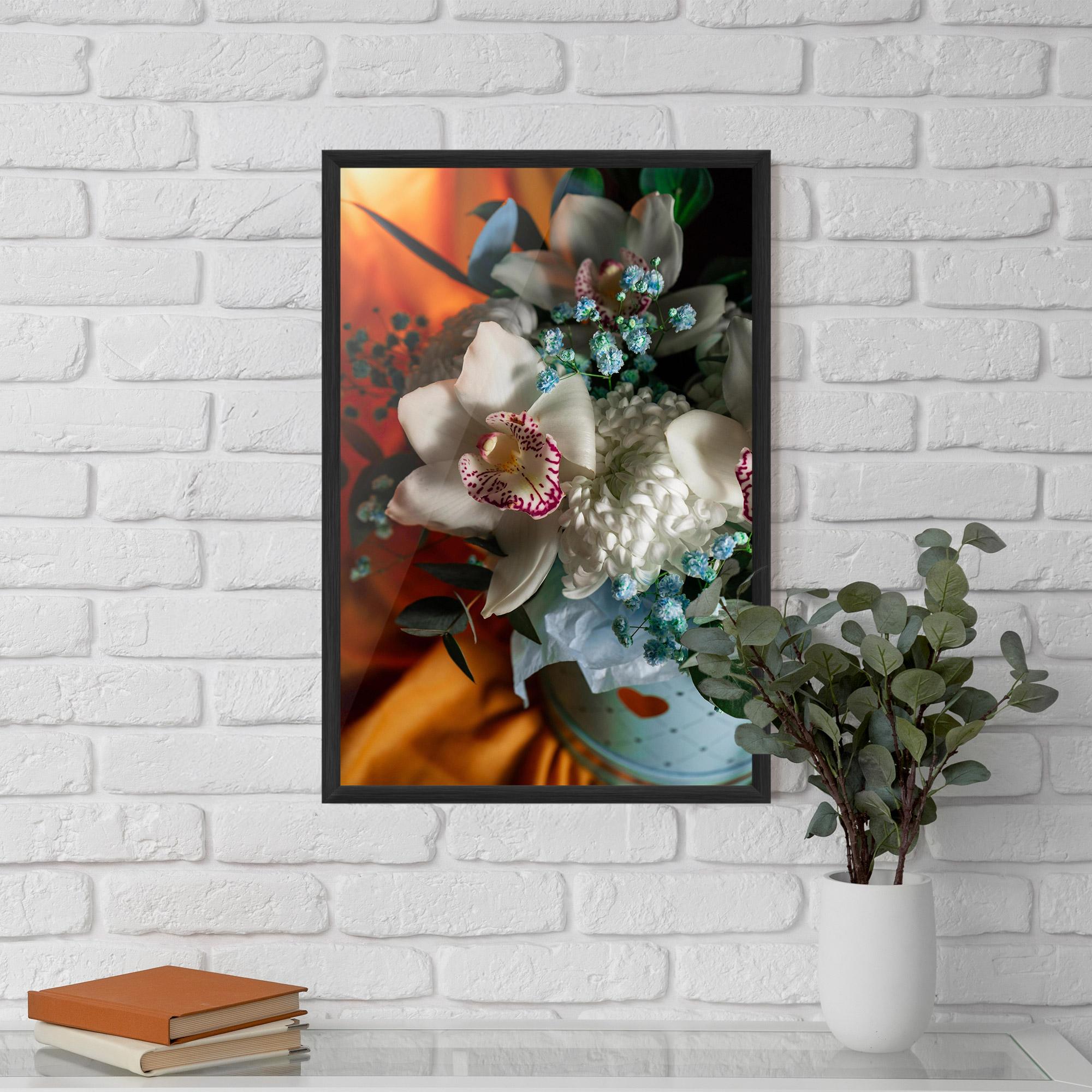 Plakat w Ramie Orchid In Vase mockup 5