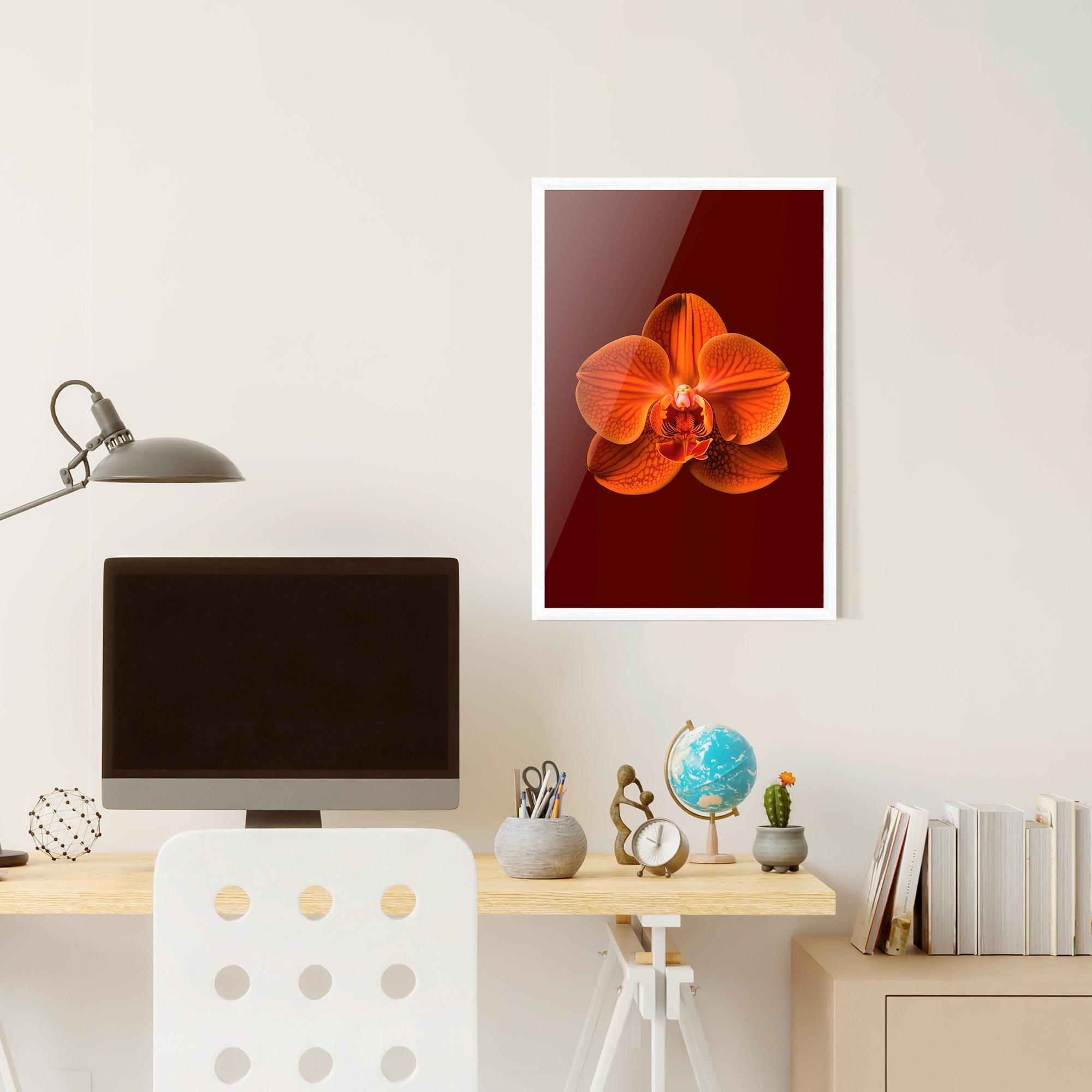 Plakat w Ramie Strong Orange Orchid mockup 6