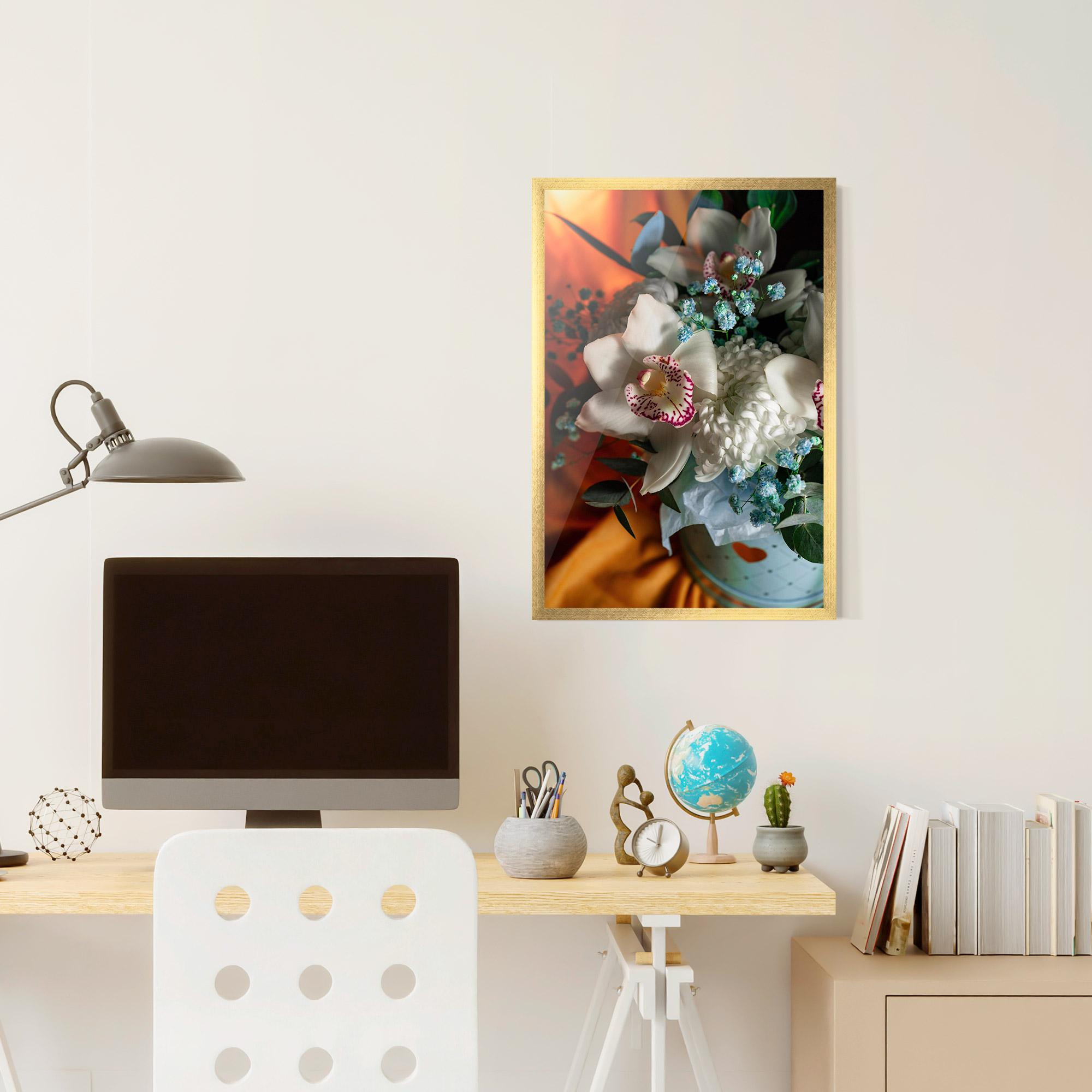 Plakat w Ramie Orchid In Vase mockup 6