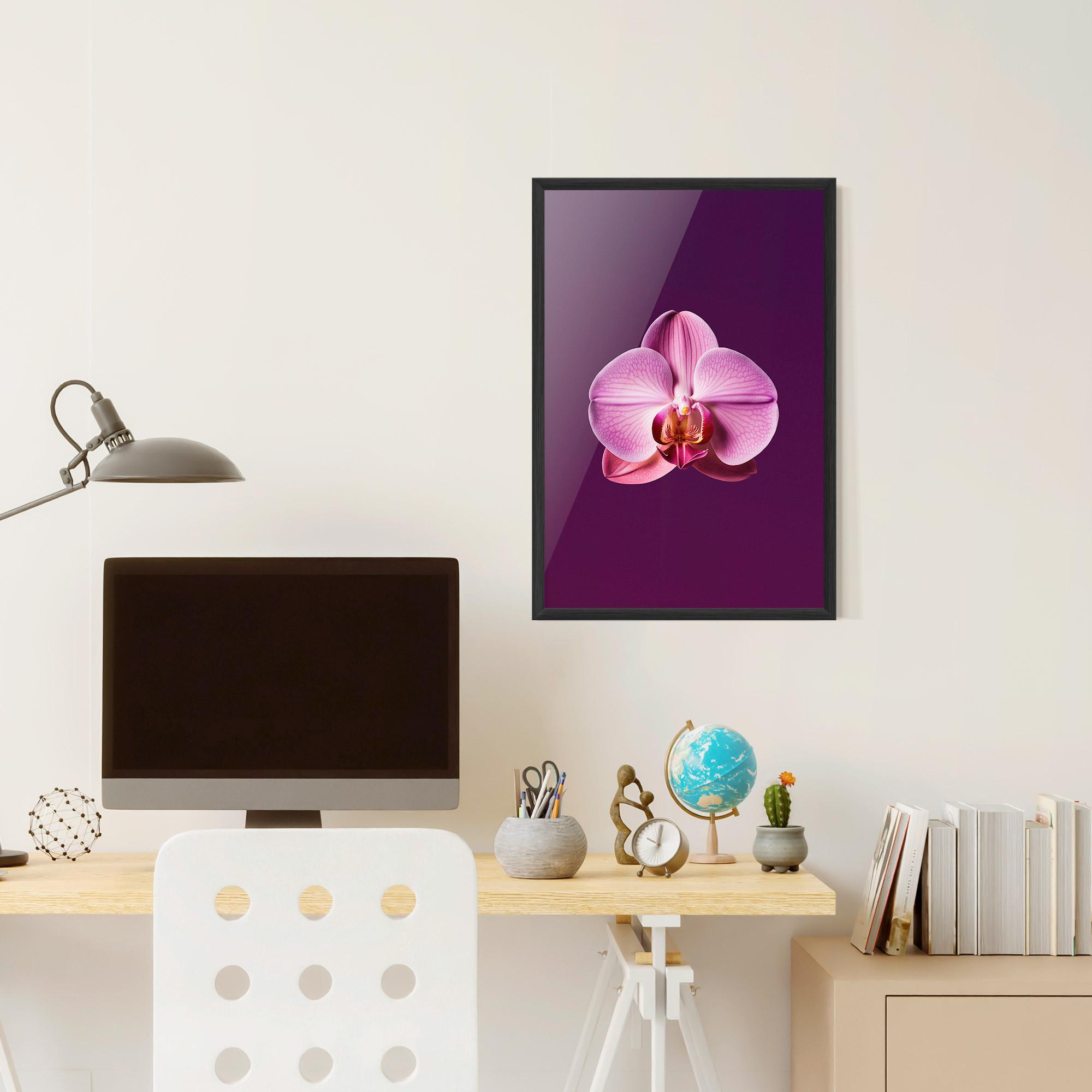 Plakat w Ramie Purple Orchid mockup 6