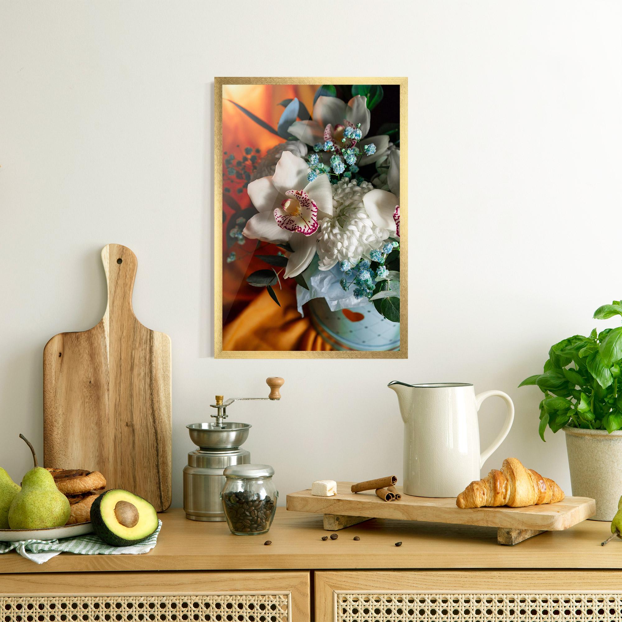 Plakat w Ramie Orchid In Vase mockup 8