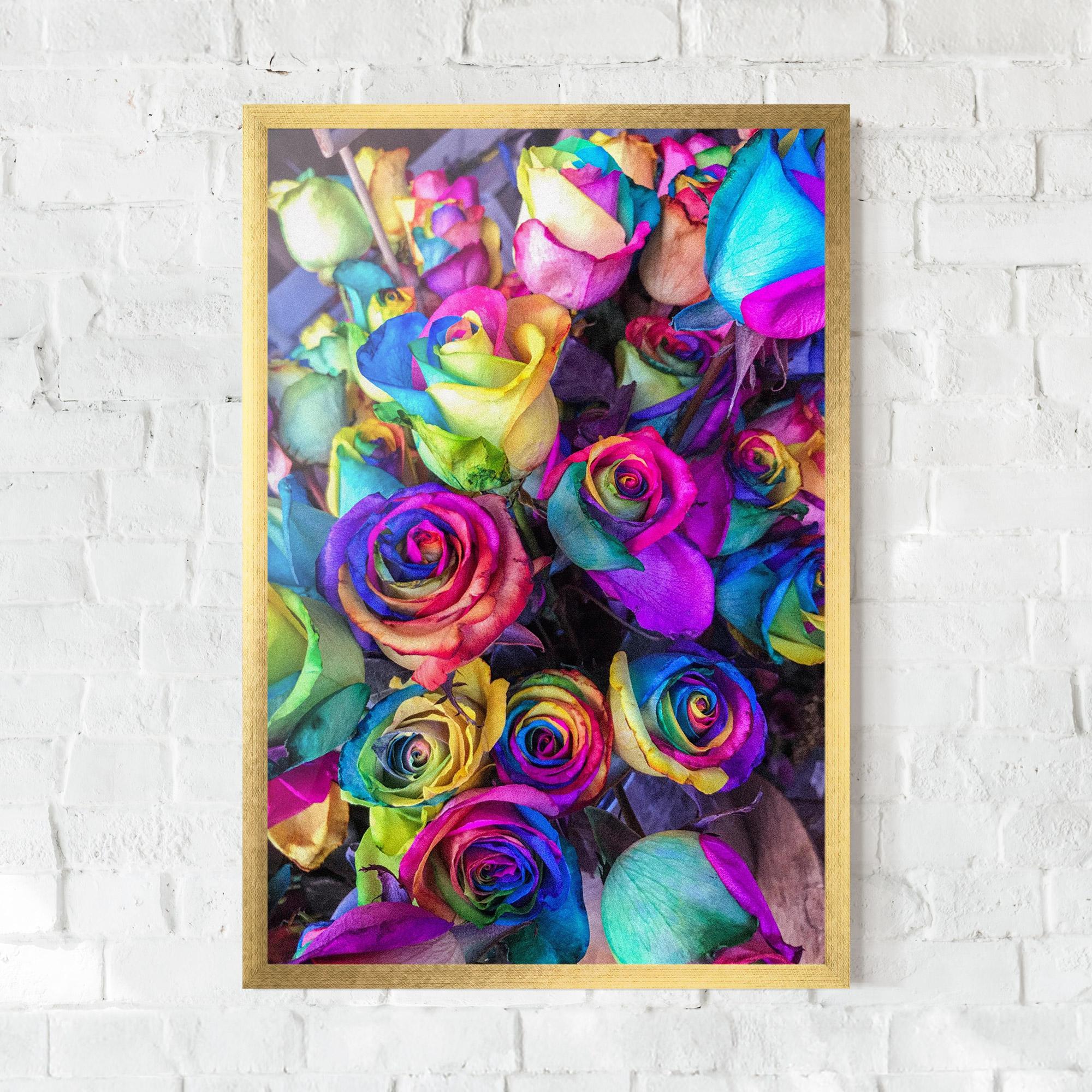 Plakat w Ramie Collorfull Flowers mockup 0