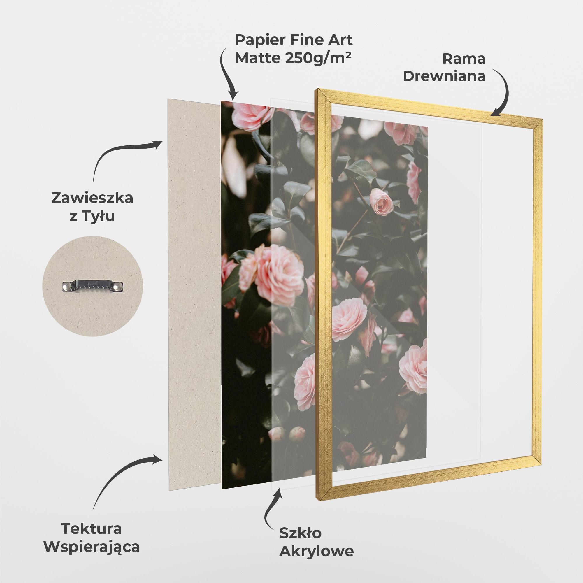 Plakat w Ramie Rose Tree mockup 1